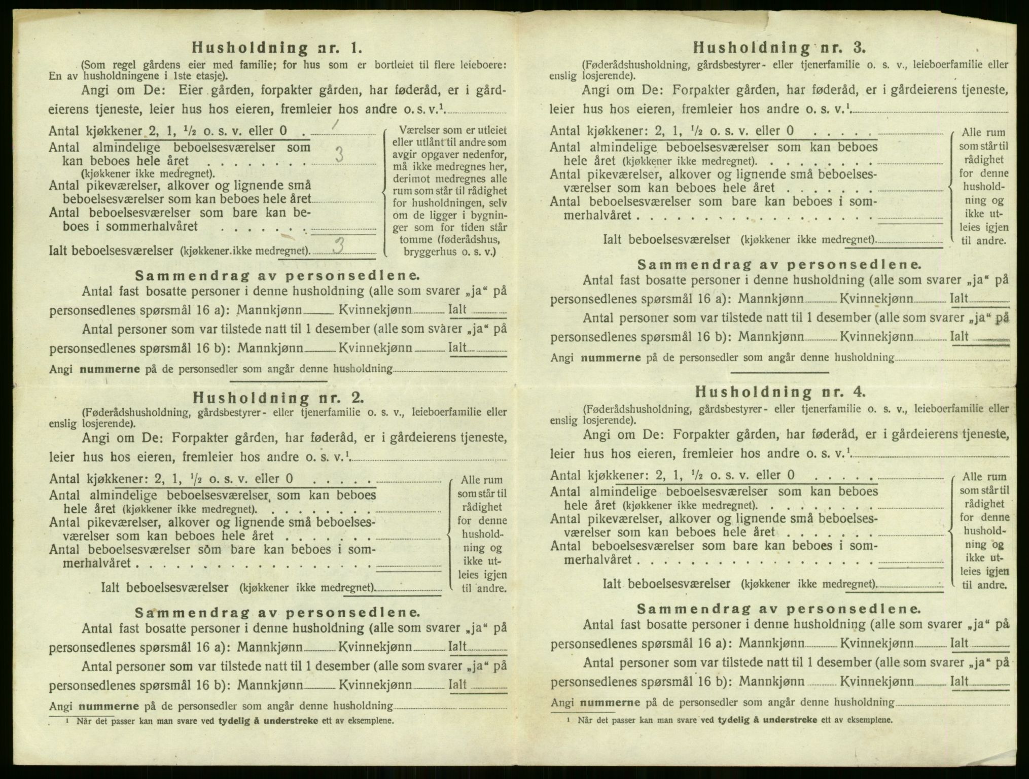 SAO, 1920 census for Høland, 1920, p. 2044