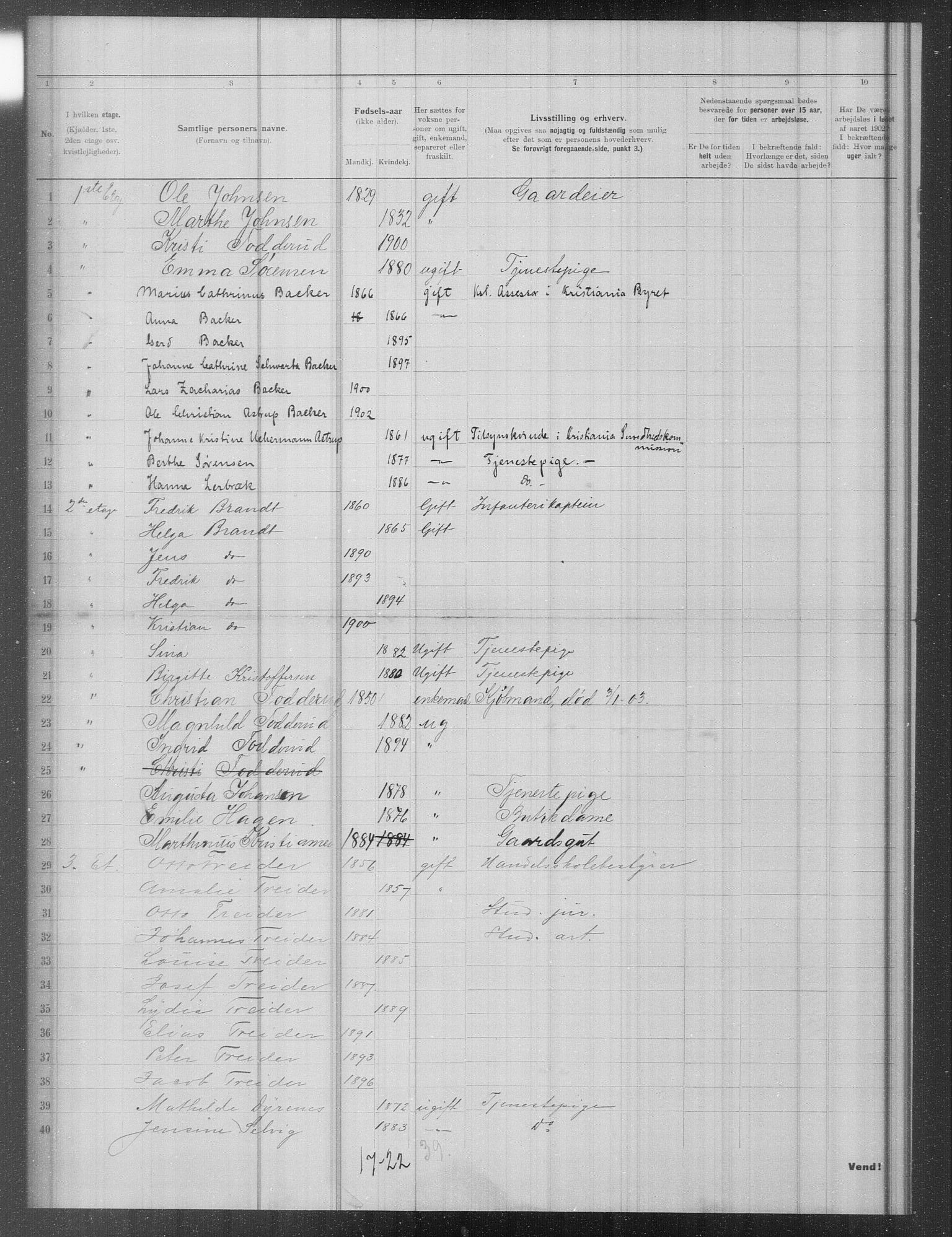 OBA, Municipal Census 1902 for Kristiania, 1902, p. 12056