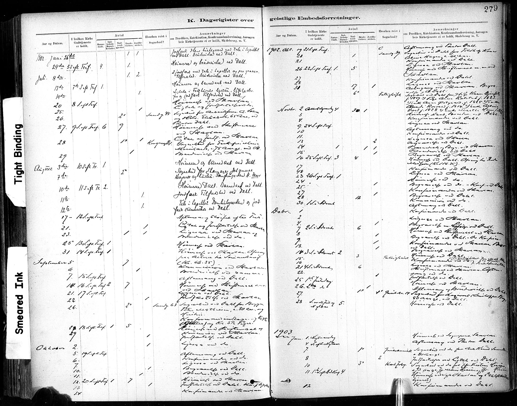 Ministerialprotokoller, klokkerbøker og fødselsregistre - Sør-Trøndelag, SAT/A-1456/602/L0120: Parish register (official) no. 602A18, 1880-1913, p. 279