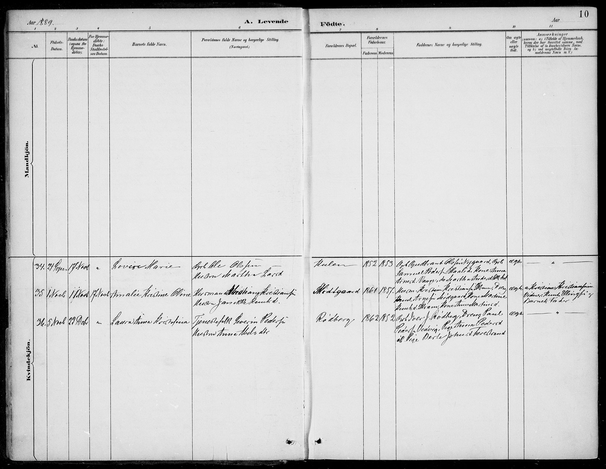 Selje sokneprestembete, AV/SAB-A-99938/H/Ha/Haa/Haac/L0002: Parish register (official) no. C  2, 1889-1904, p. 10