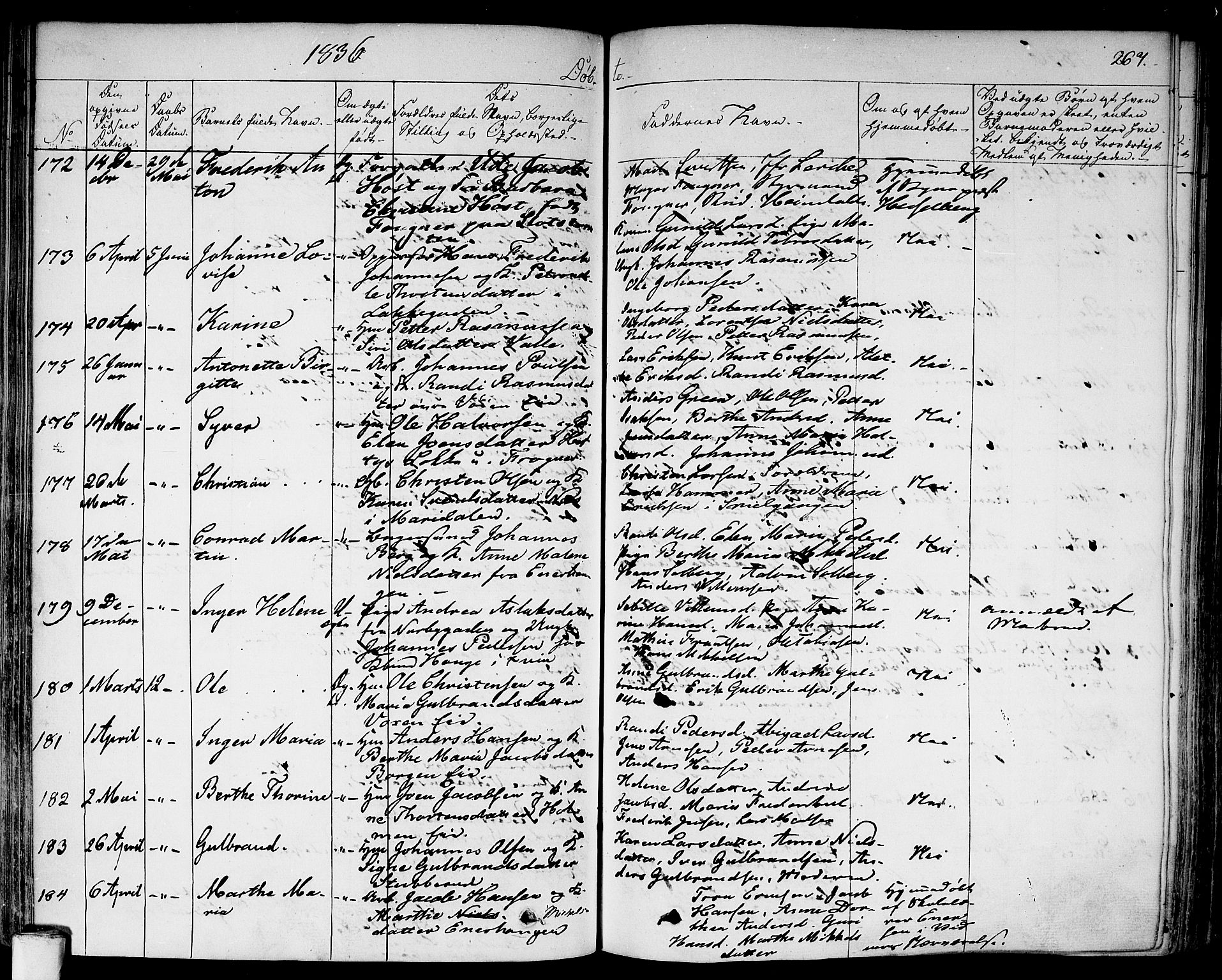Aker prestekontor kirkebøker, SAO/A-10861/F/L0013: Parish register (official) no. 13, 1828-1837, p. 267