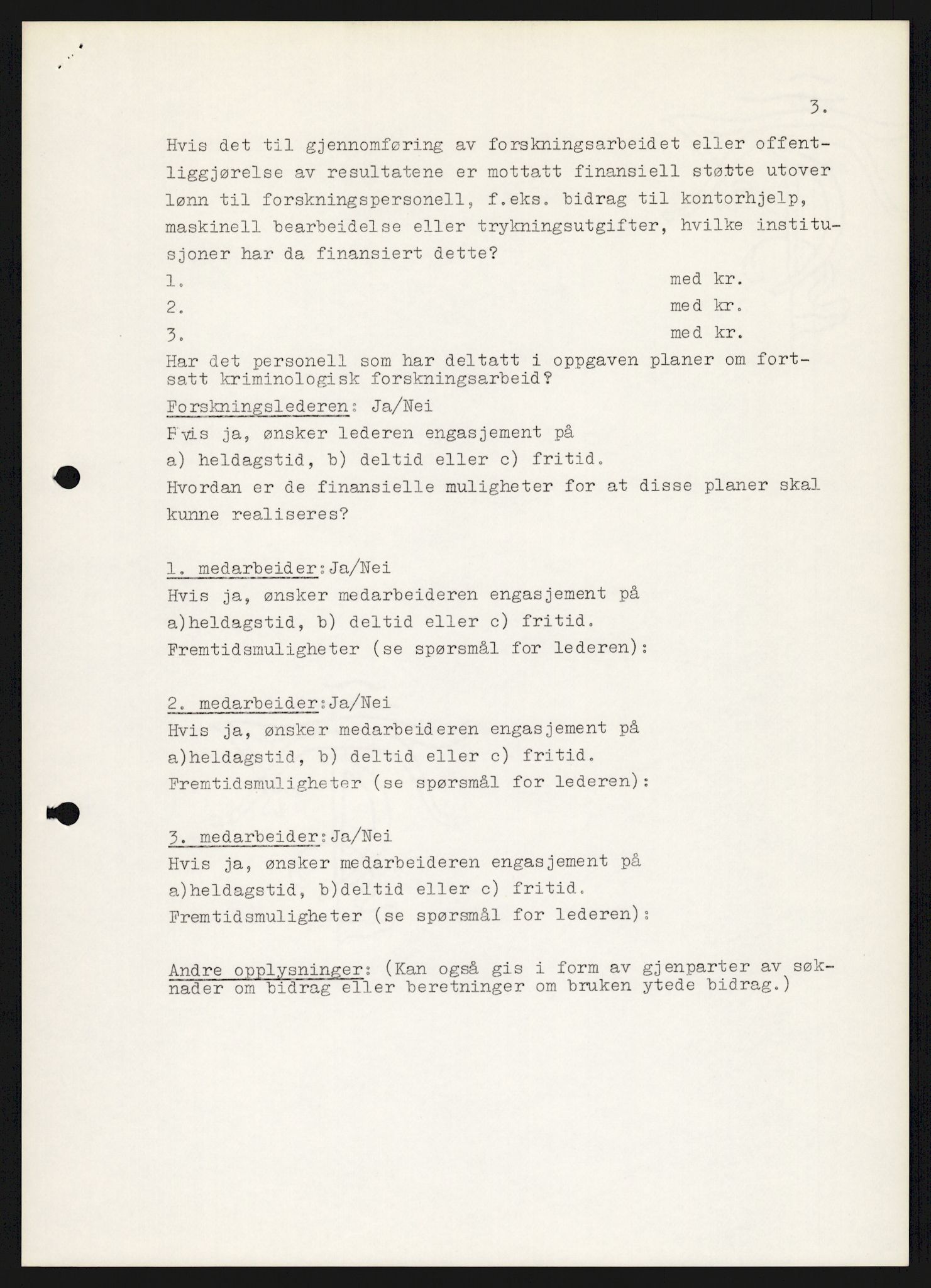 Justisdepartementet, Nordisk samarbeidsråd for kriminologi, RA/S-1164/D/Da/L0001: A Rådets virksomhet, 1961-1974, p. 1500