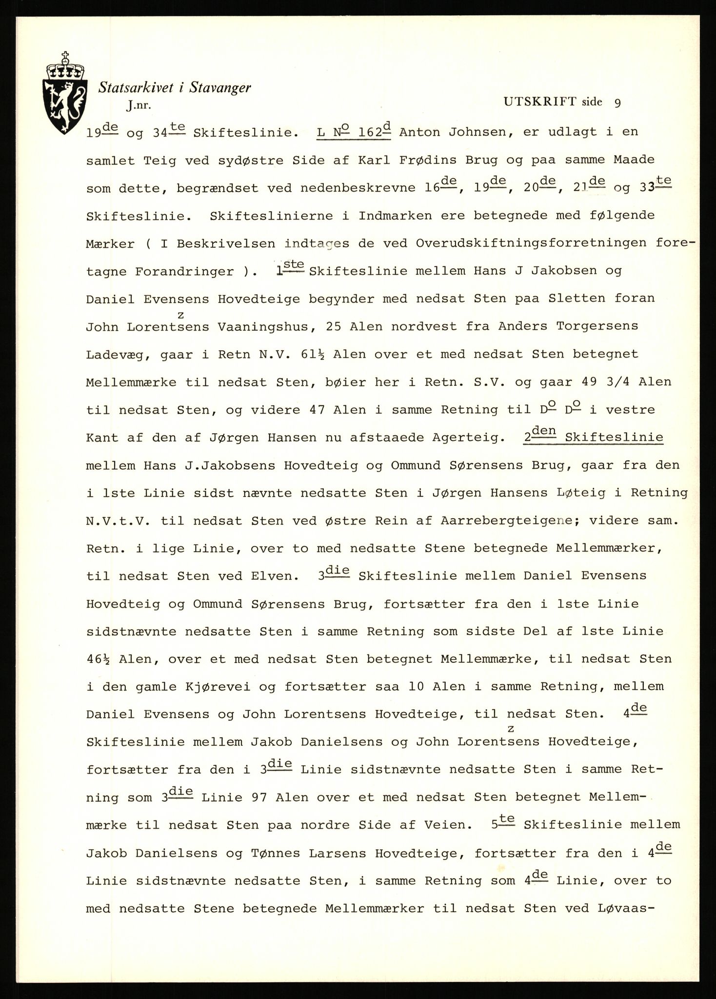 Statsarkivet i Stavanger, AV/SAST-A-101971/03/Y/Yj/L0101: Avskrifter sortert etter gårdsnavn: Årstad - Åse øvre, 1750-1930, p. 310