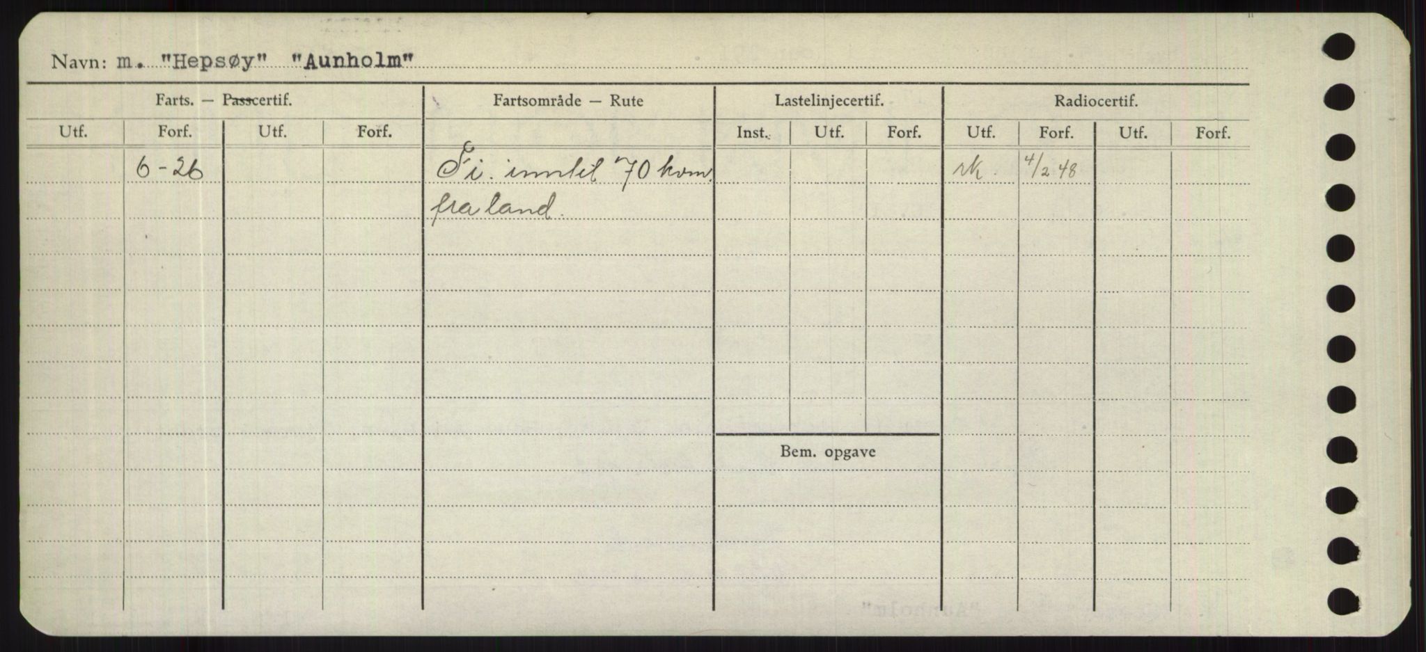 Sjøfartsdirektoratet med forløpere, Skipsmålingen, AV/RA-S-1627/H/Hd/L0002: Fartøy, Apa-Axe, p. 442