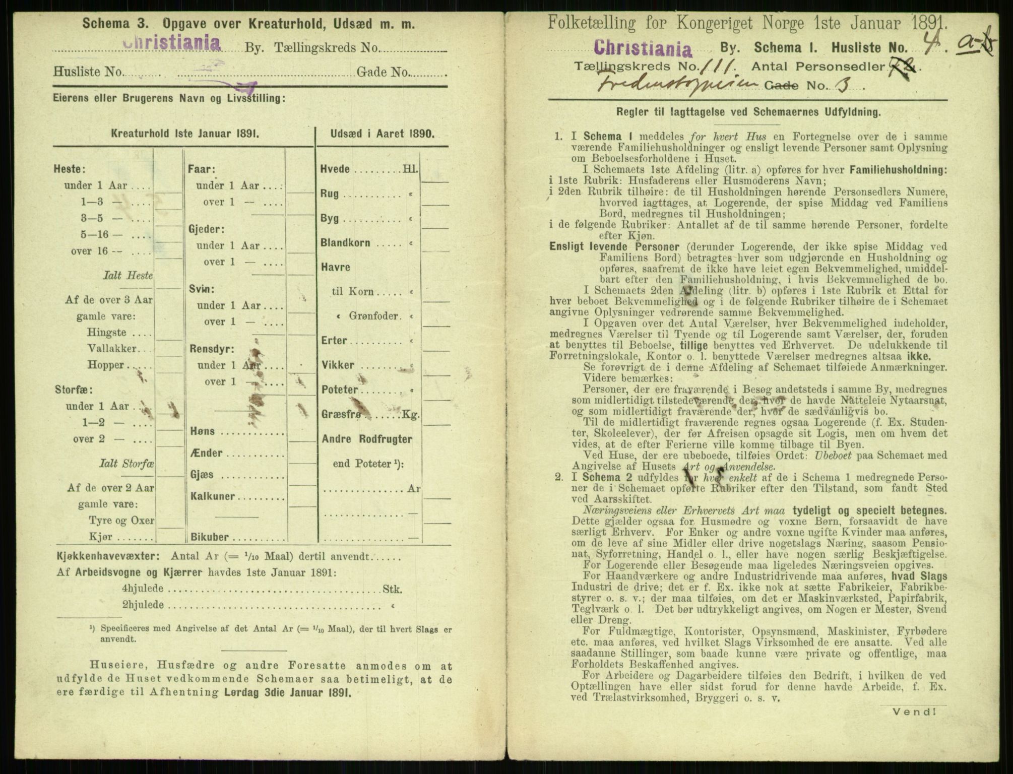 RA, 1891 census for 0301 Kristiania, 1891, p. 57828