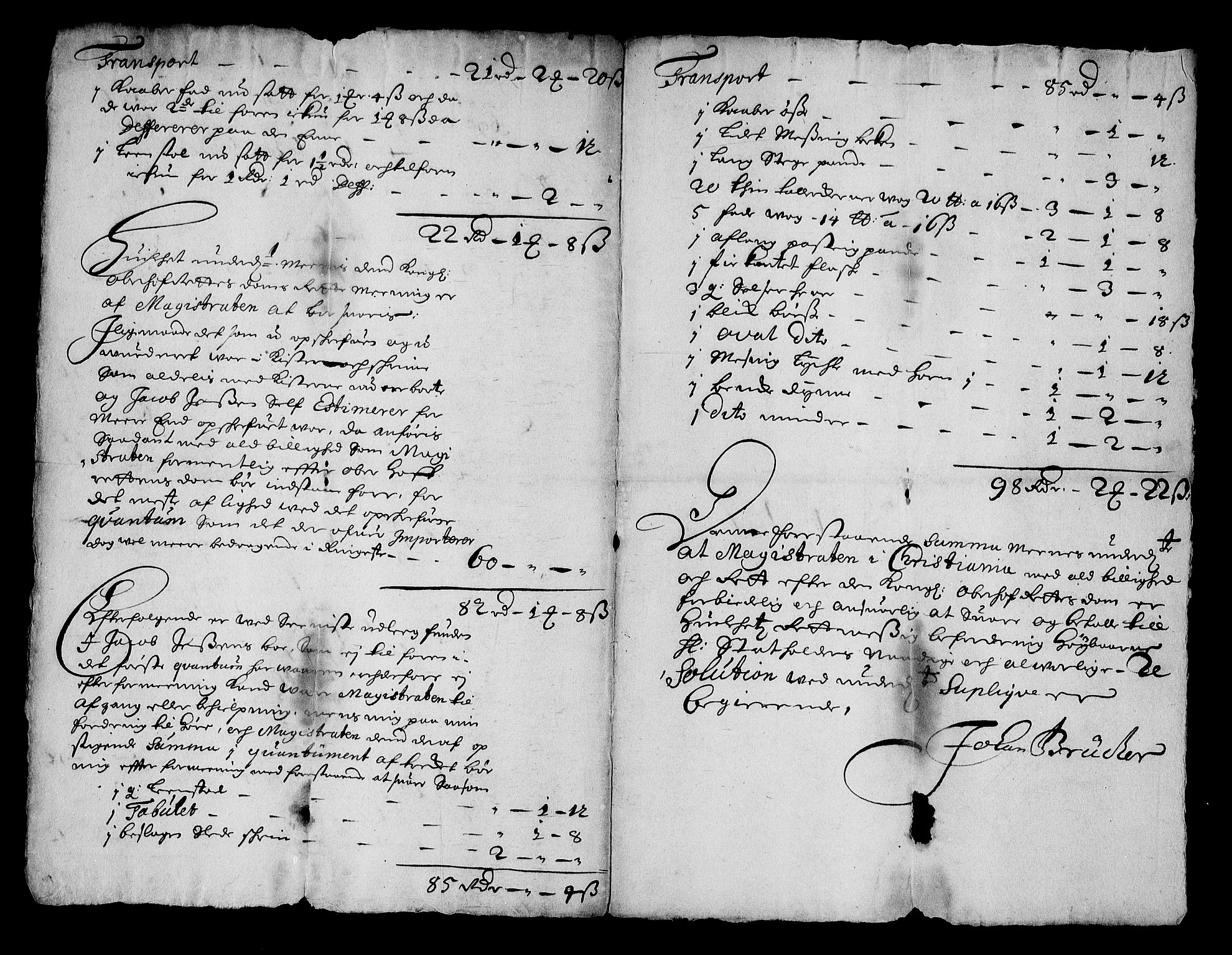 Stattholderembetet 1572-1771, RA/EA-2870/Af/L0004: Avskrifter av vedlegg til originale supplikker, nummerert i samsvar med supplikkbøkene, 1691-1694, p. 306