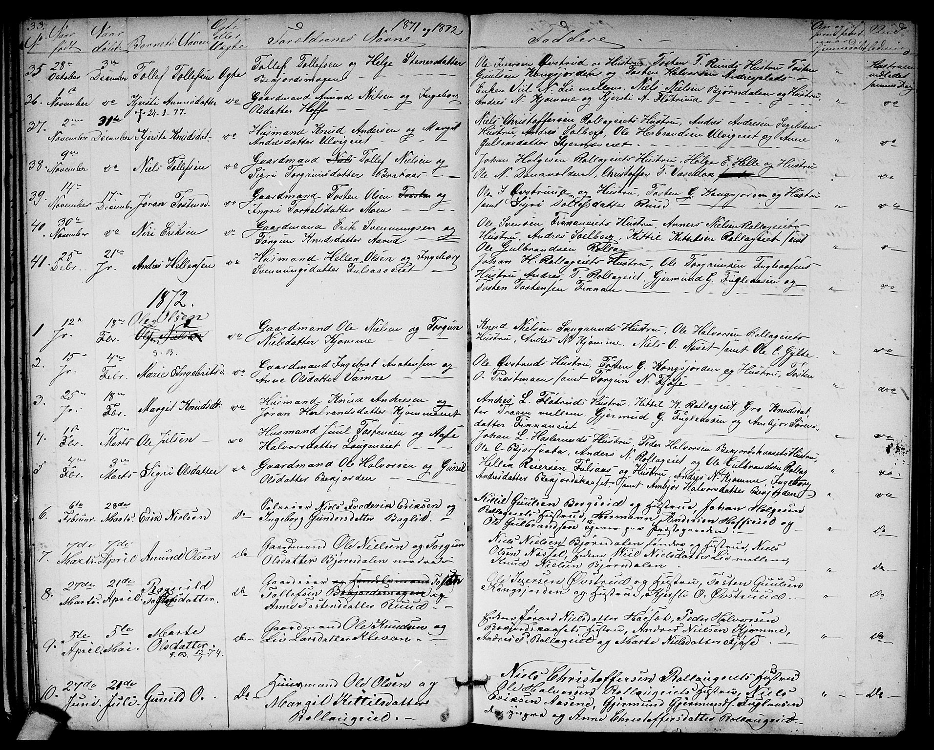 Rollag kirkebøker, SAKO/A-240/G/Ga/L0003: Parish register (copy) no. I 3, 1856-1887, p. 33