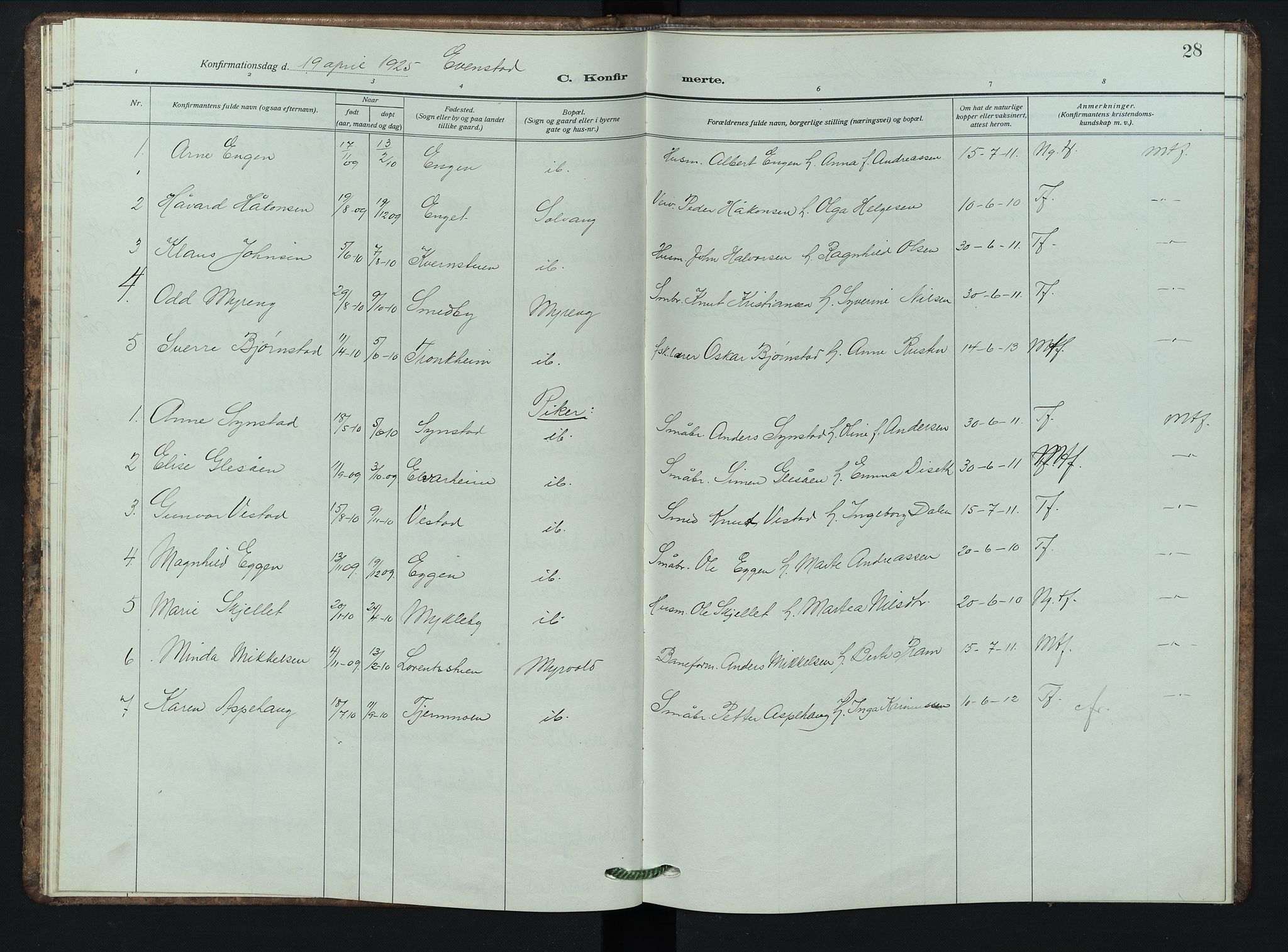 Stor-Elvdal prestekontor, AV/SAH-PREST-052/H/Ha/Hab/L0006: Parish register (copy) no. 6, 1921-1948, p. 28