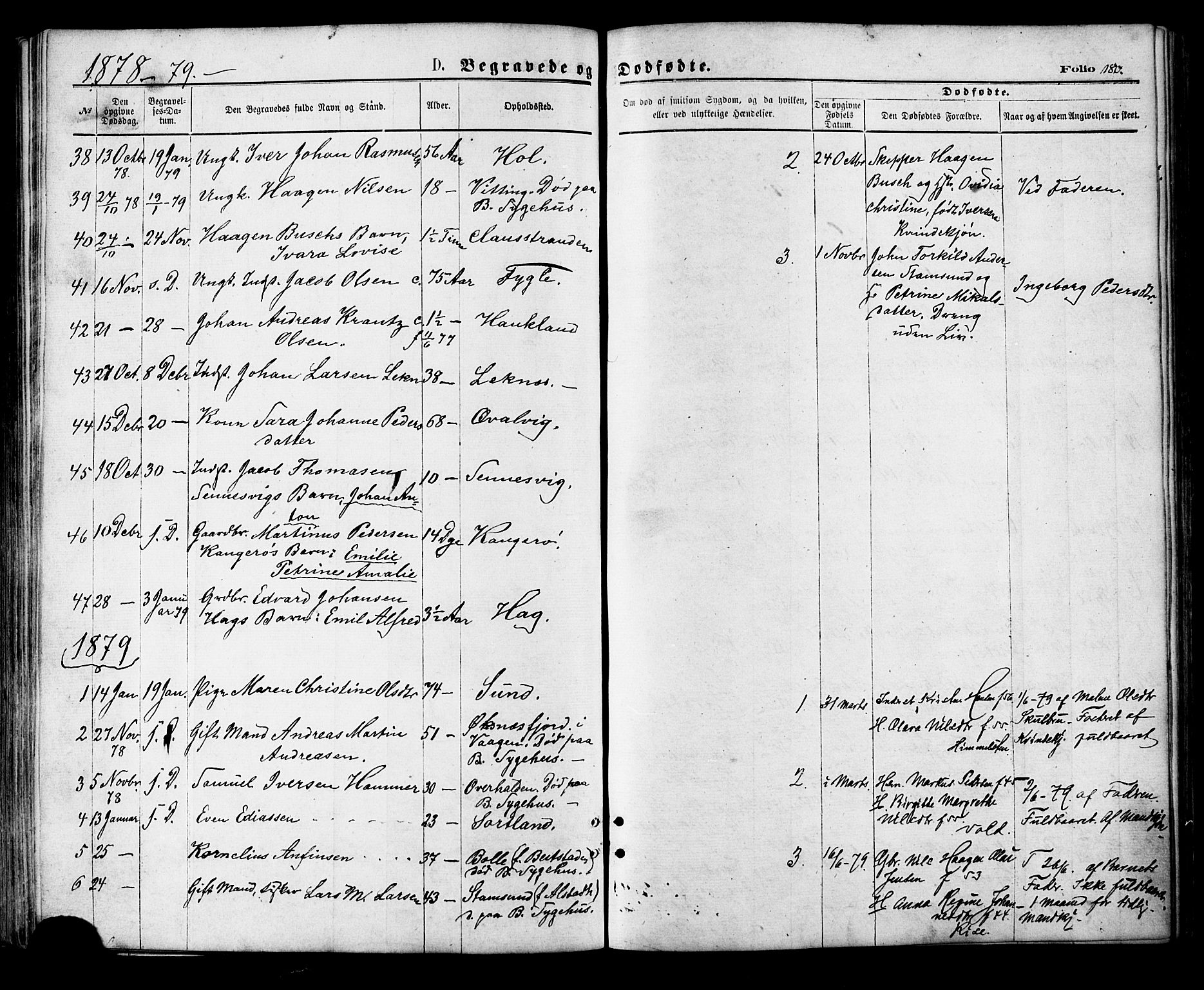 Ministerialprotokoller, klokkerbøker og fødselsregistre - Nordland, AV/SAT-A-1459/881/L1166: Parish register (copy) no. 881C03, 1876-1885, p. 180