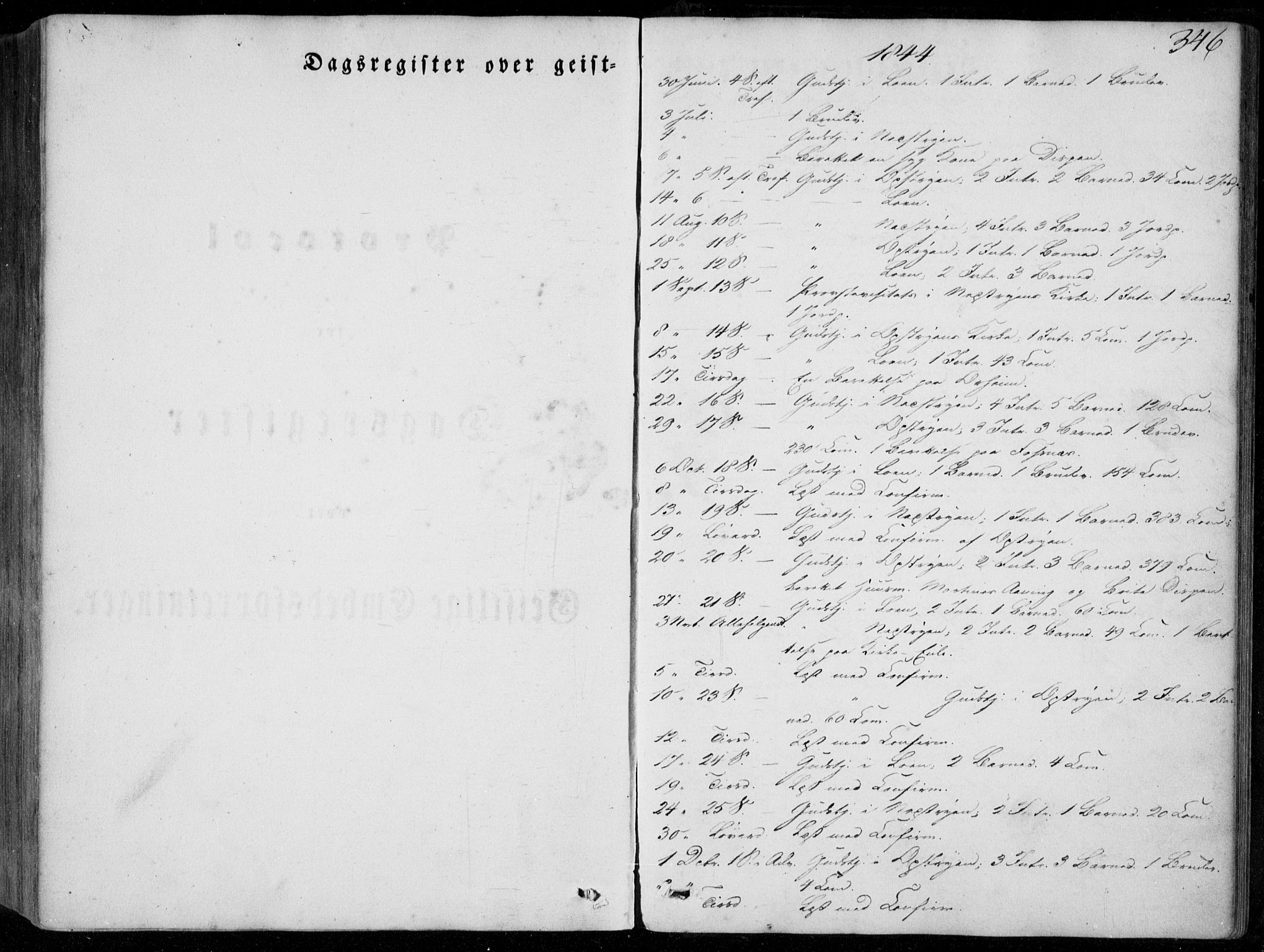 Stryn Sokneprestembete, SAB/A-82501: Parish register (official) no. A 2, 1844-1861, p. 346