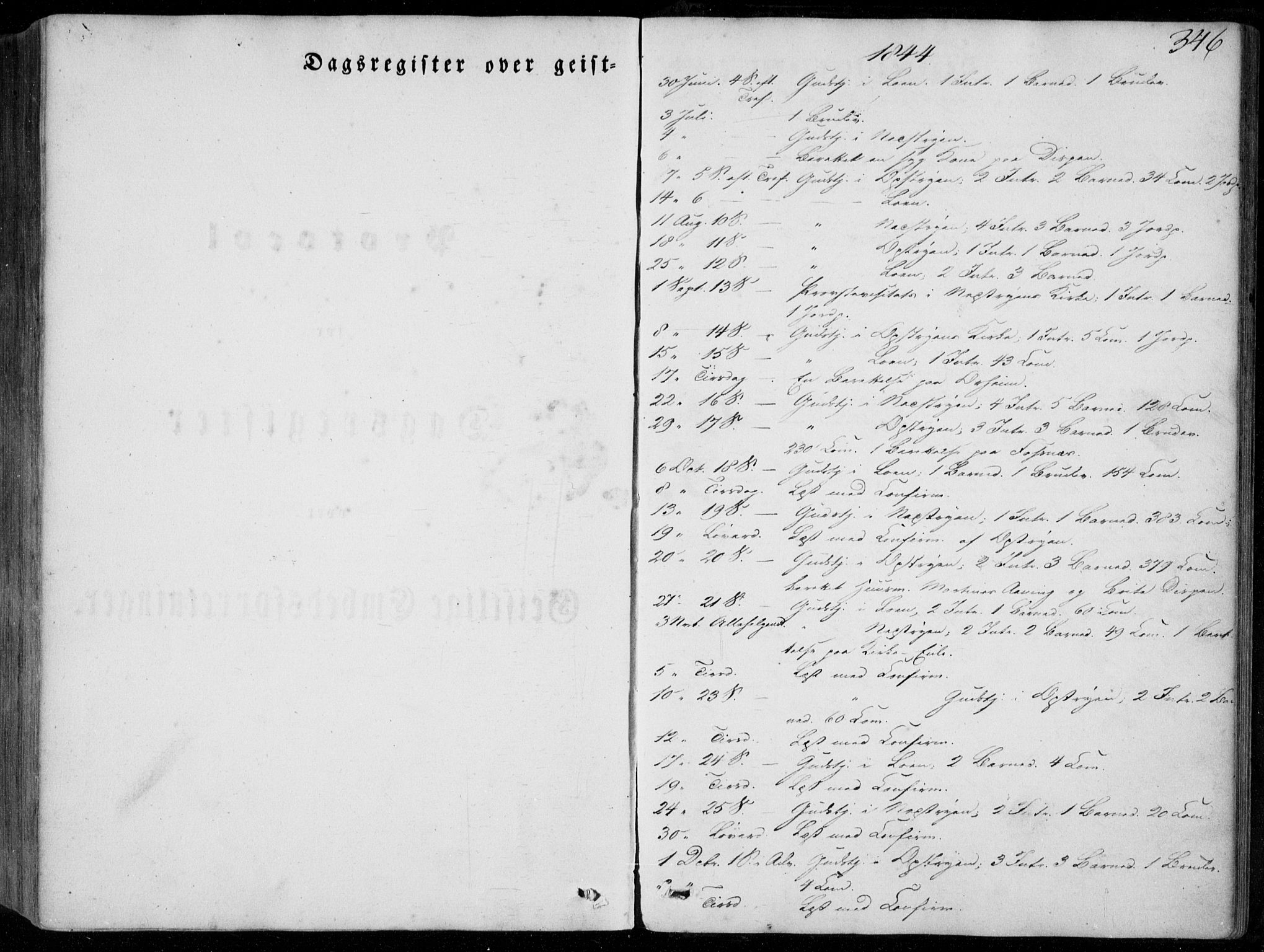 Stryn Sokneprestembete, AV/SAB-A-82501: Parish register (official) no. A 2, 1844-1861, p. 346