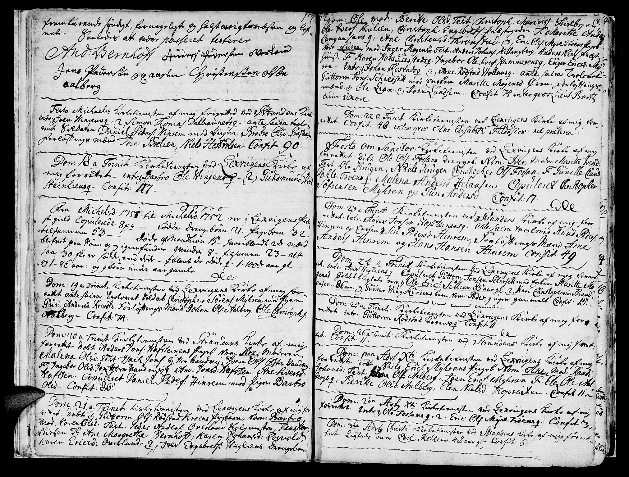 Ministerialprotokoller, klokkerbøker og fødselsregistre - Nord-Trøndelag, SAT/A-1458/701/L0003: Parish register (official) no. 701A03, 1751-1783, p. 14