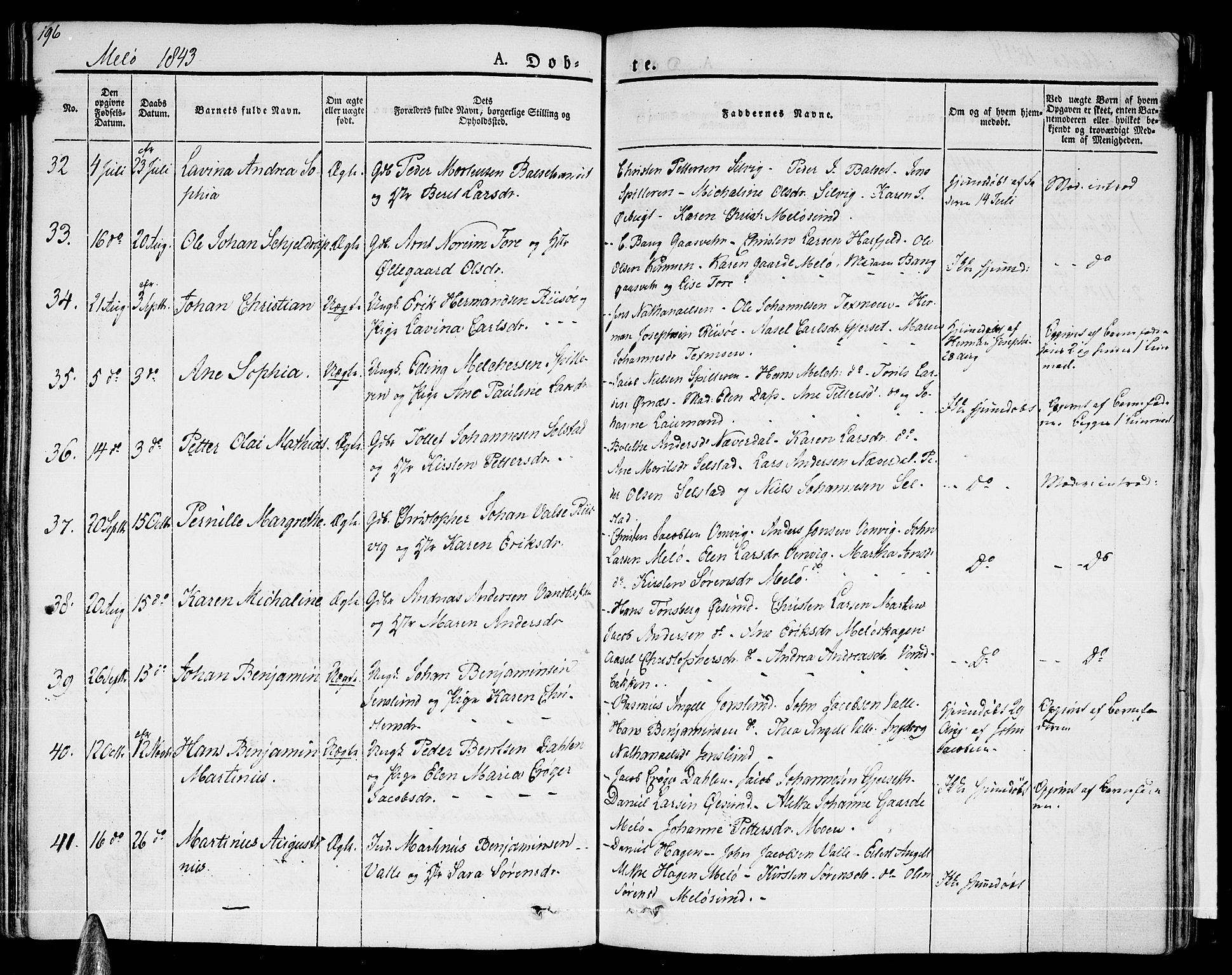Ministerialprotokoller, klokkerbøker og fødselsregistre - Nordland, SAT/A-1459/841/L0598: Parish register (official) no. 841A06 /2, 1825-1844, p. 195