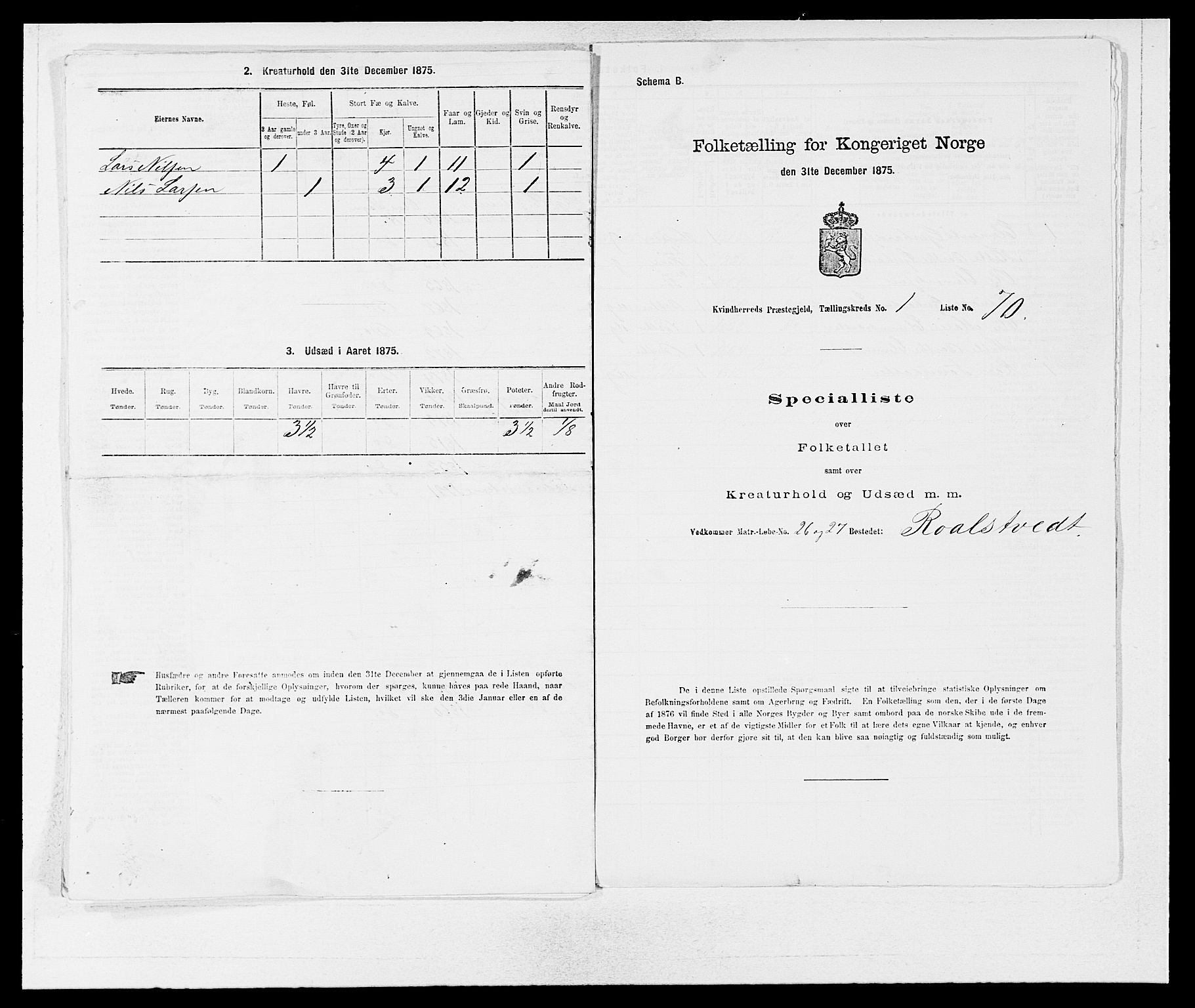 SAB, 1875 census for 1224P Kvinnherad, 1875, p. 187