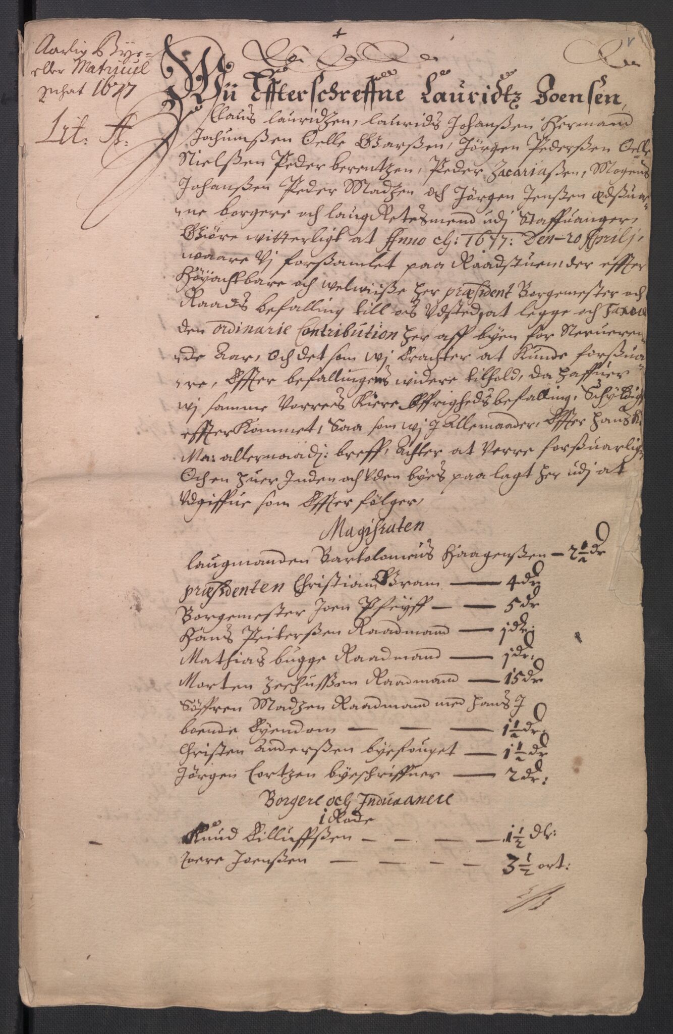 Rentekammeret inntil 1814, Reviderte regnskaper, Byregnskaper, AV/RA-EA-4066/R/Ro/L0300: [O3] Kontribusjonsregnskap, 1661-1678, p. 291