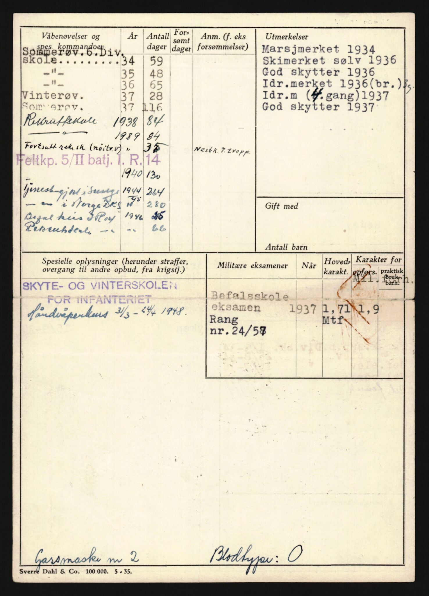 Forsvaret, Sør-Hålogaland landforsvar, AV/RA-RAFA-2552/P/Pa/L0302: Personellmapper for slettet personell, yrkesbefal og vernepliktig befal, født 1913-1916, 1932-1976, p. 40