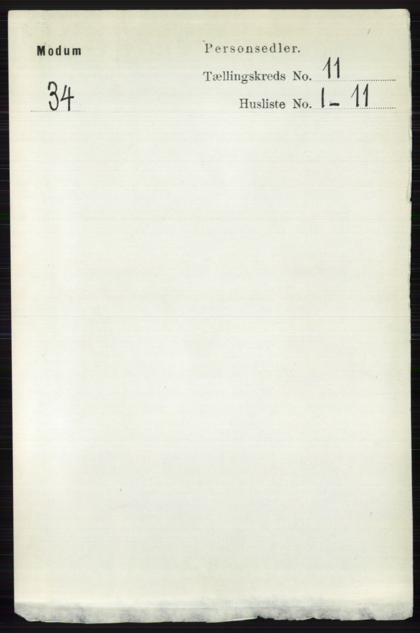 RA, 1891 census for 0623 Modum, 1891, p. 4109