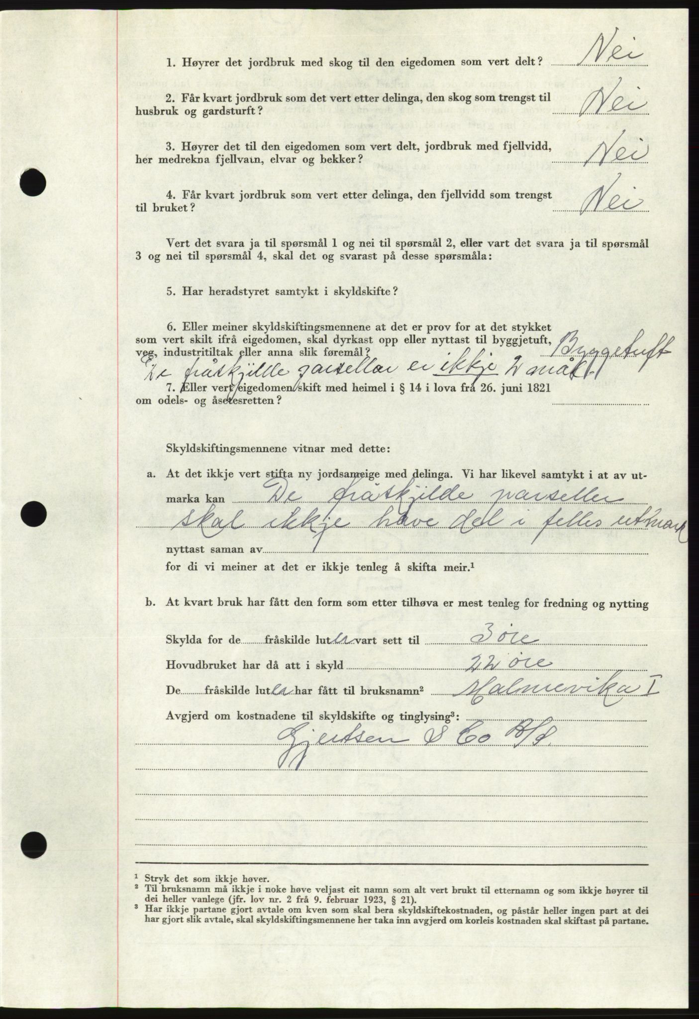 Søre Sunnmøre sorenskriveri, AV/SAT-A-4122/1/2/2C/L0105: Mortgage book no. 31A, 1956-1957, Diary no: : 2668/1956