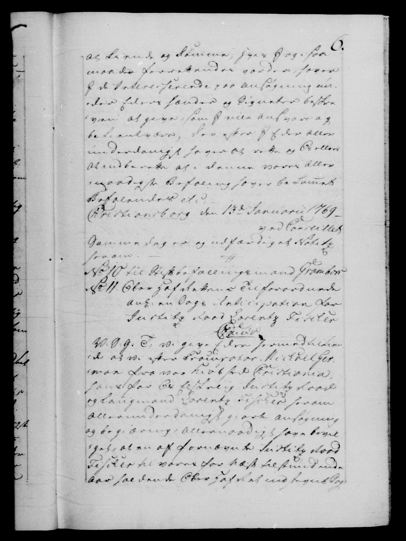 Danske Kanselli 1572-1799, AV/RA-EA-3023/F/Fc/Fca/Fcab/L0039: Norske tegnelser, 1769-1771, p. 6a