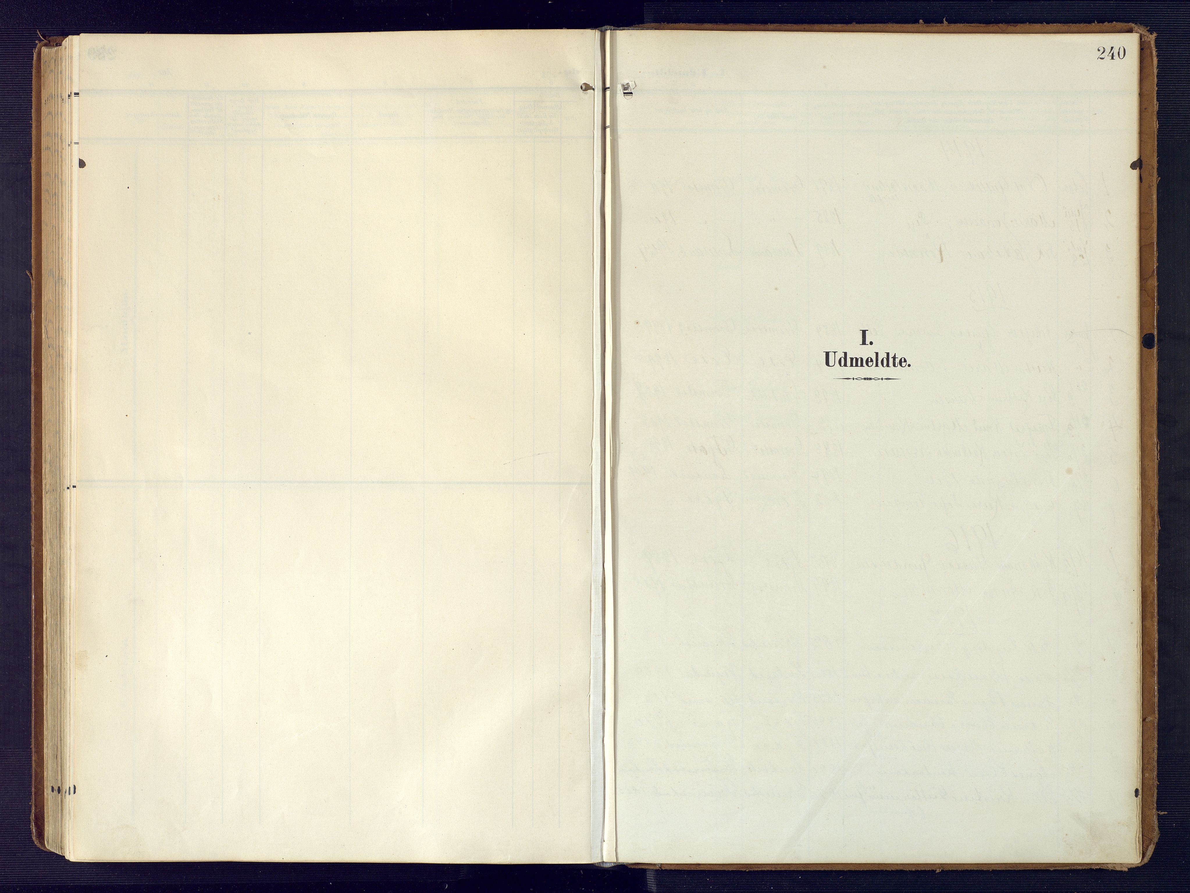 Grimstad sokneprestkontor, SAK/1111-0017/F/Fa/L0005: Parish register (official) no. A 4, 1911-1924, p. 240