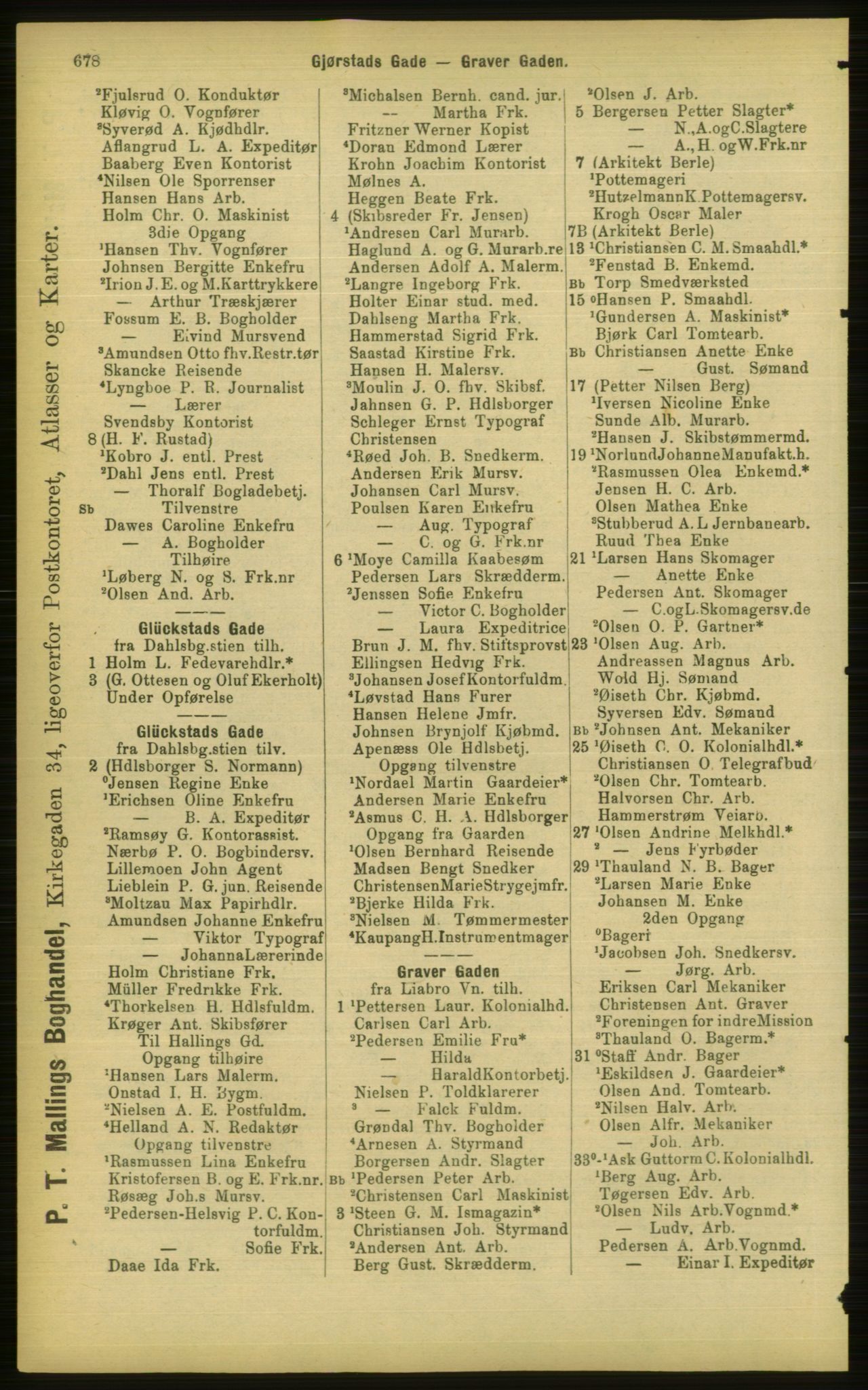 Kristiania/Oslo adressebok, PUBL/-, 1898, p. 678