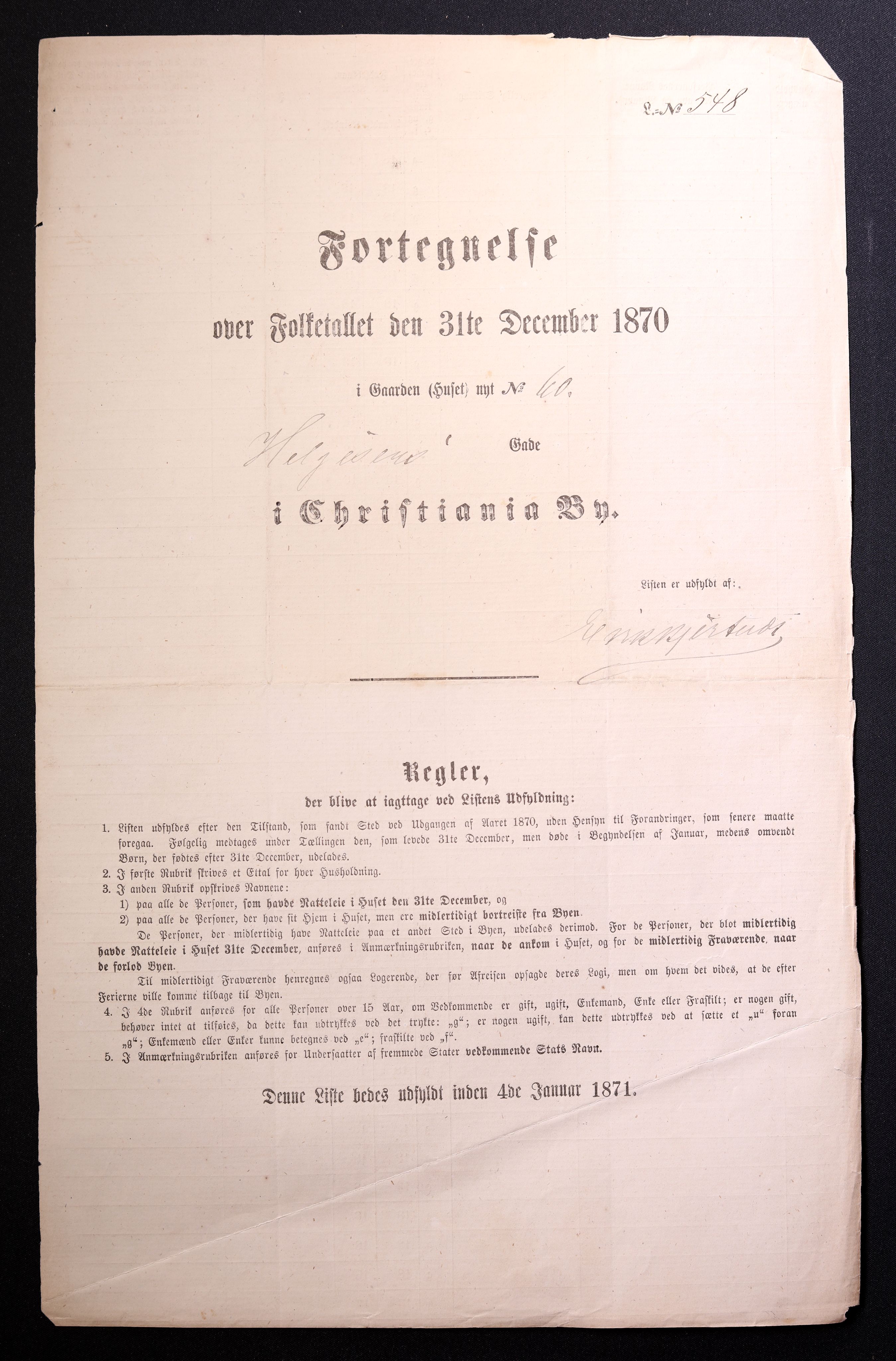 RA, 1870 census for 0301 Kristiania, 1870, p. 1283