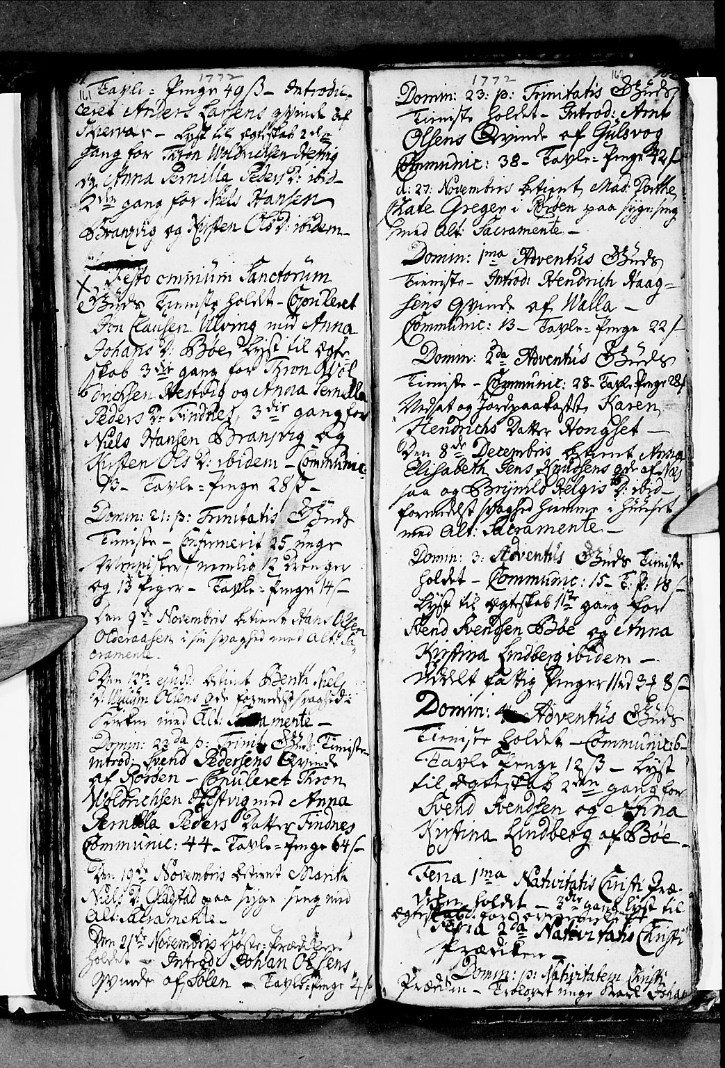 Ministerialprotokoller, klokkerbøker og fødselsregistre - Nordland, SAT/A-1459/816/L0237: Parish register (official) no. 816A03, 1757-1776, p. 161-162