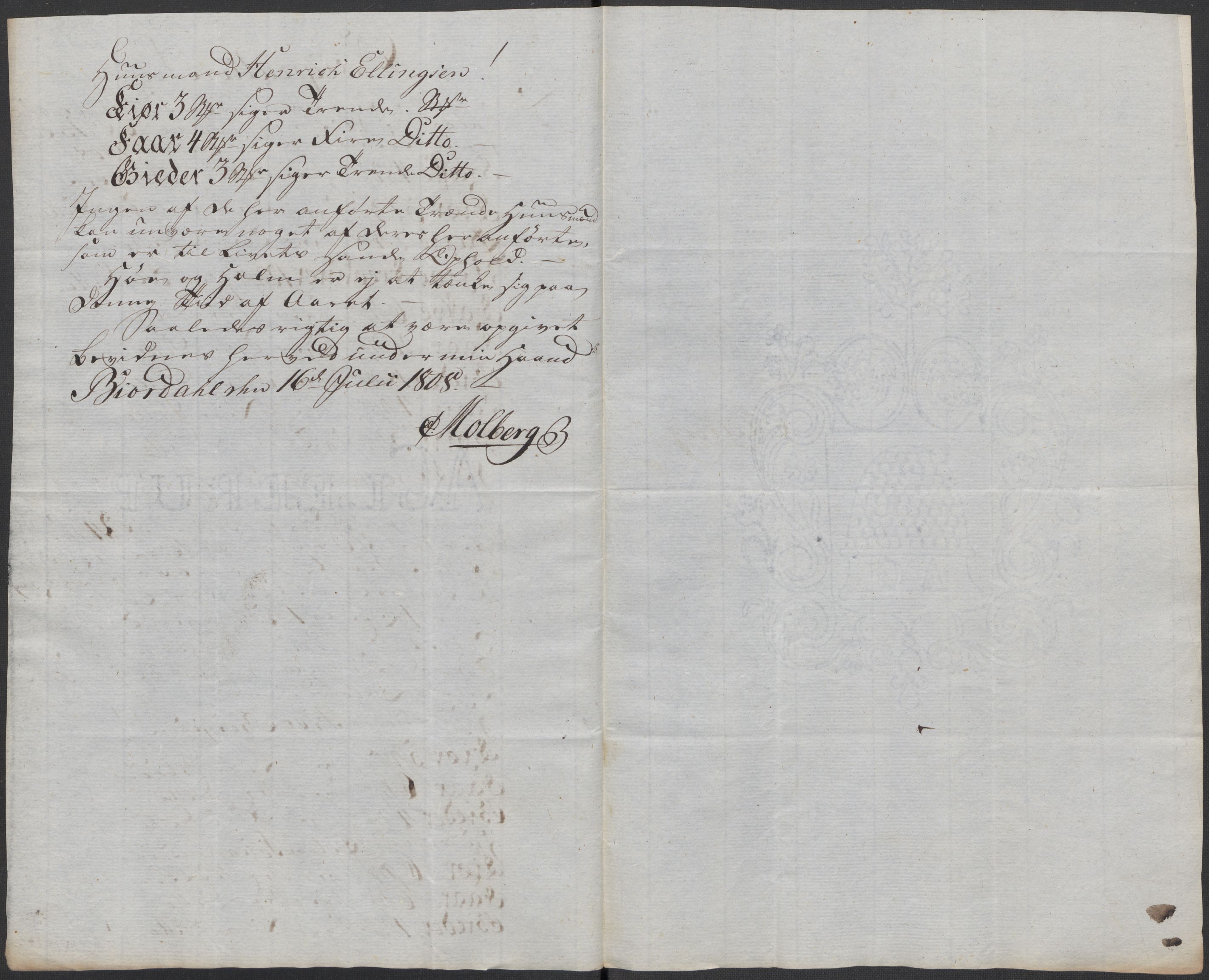 Regjeringskommisjonen 1807-1810, 1. kontor/byrå, RA/EA-2871/Dd/L0011: Kreatur og fôr: Opptelling i Nordre Bergenhus og Romsdal amt, 1808, p. 77