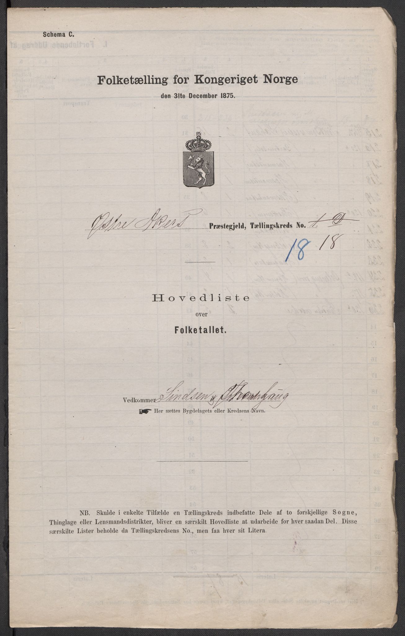 RA, 1875 census for 0218bP Østre Aker, 1875, p. 24