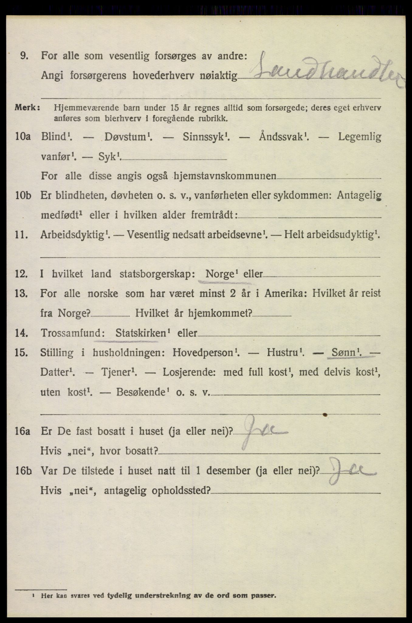 SAH, 1920 census for Stange, 1920, p. 17726