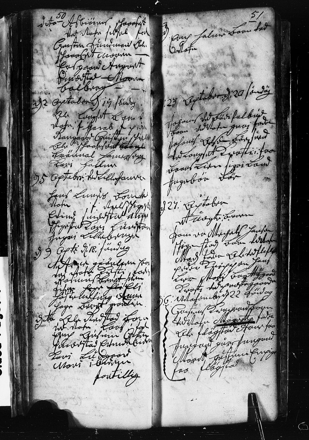 Fåberg prestekontor, AV/SAH-PREST-086/H/Ha/Hab/L0001: Parish register (copy) no. 1, 1727-1767, p. 50-51