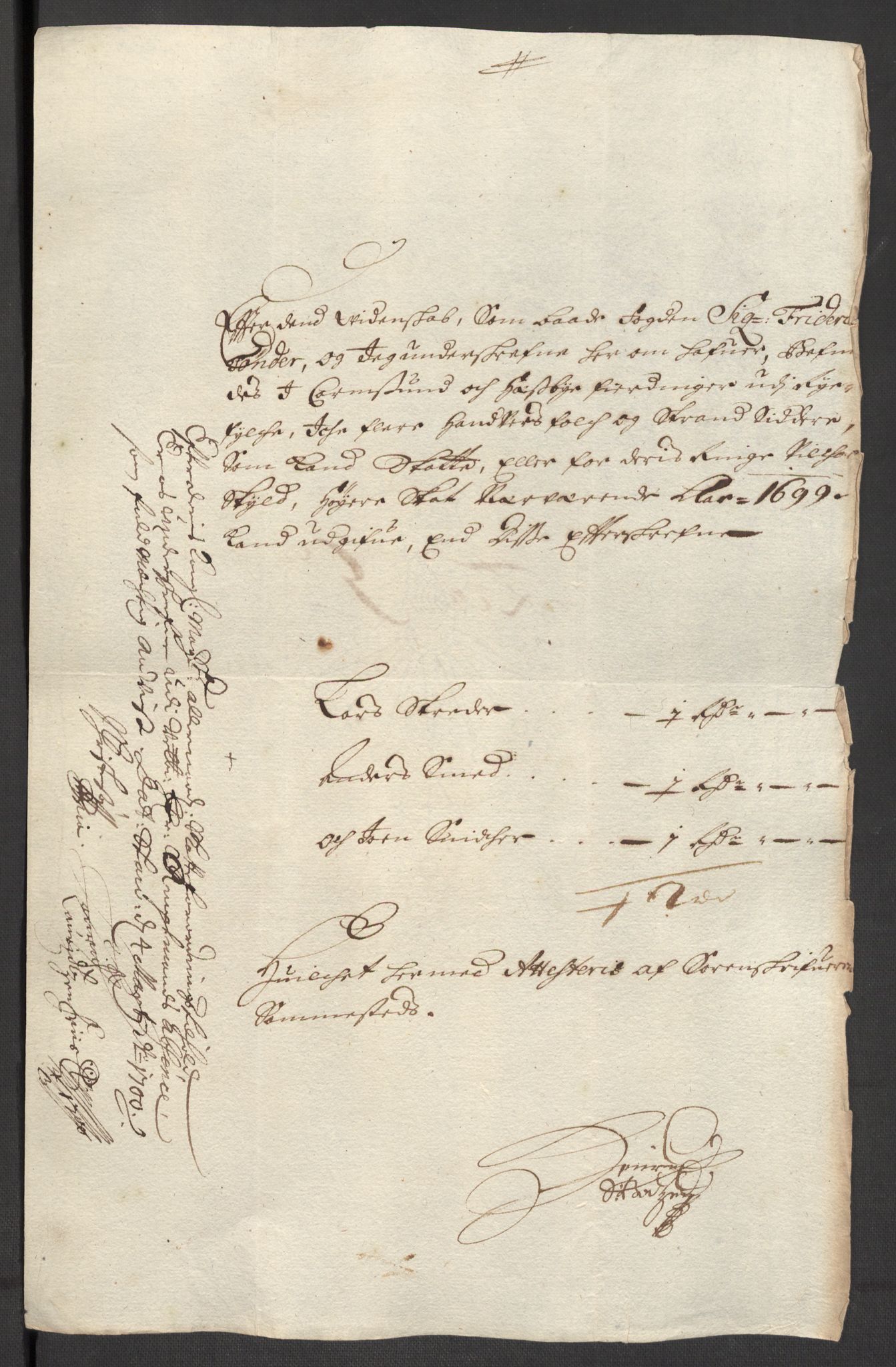 Rentekammeret inntil 1814, Reviderte regnskaper, Fogderegnskap, RA/EA-4092/R47/L2858: Fogderegnskap Ryfylke, 1697-1700, p. 277
