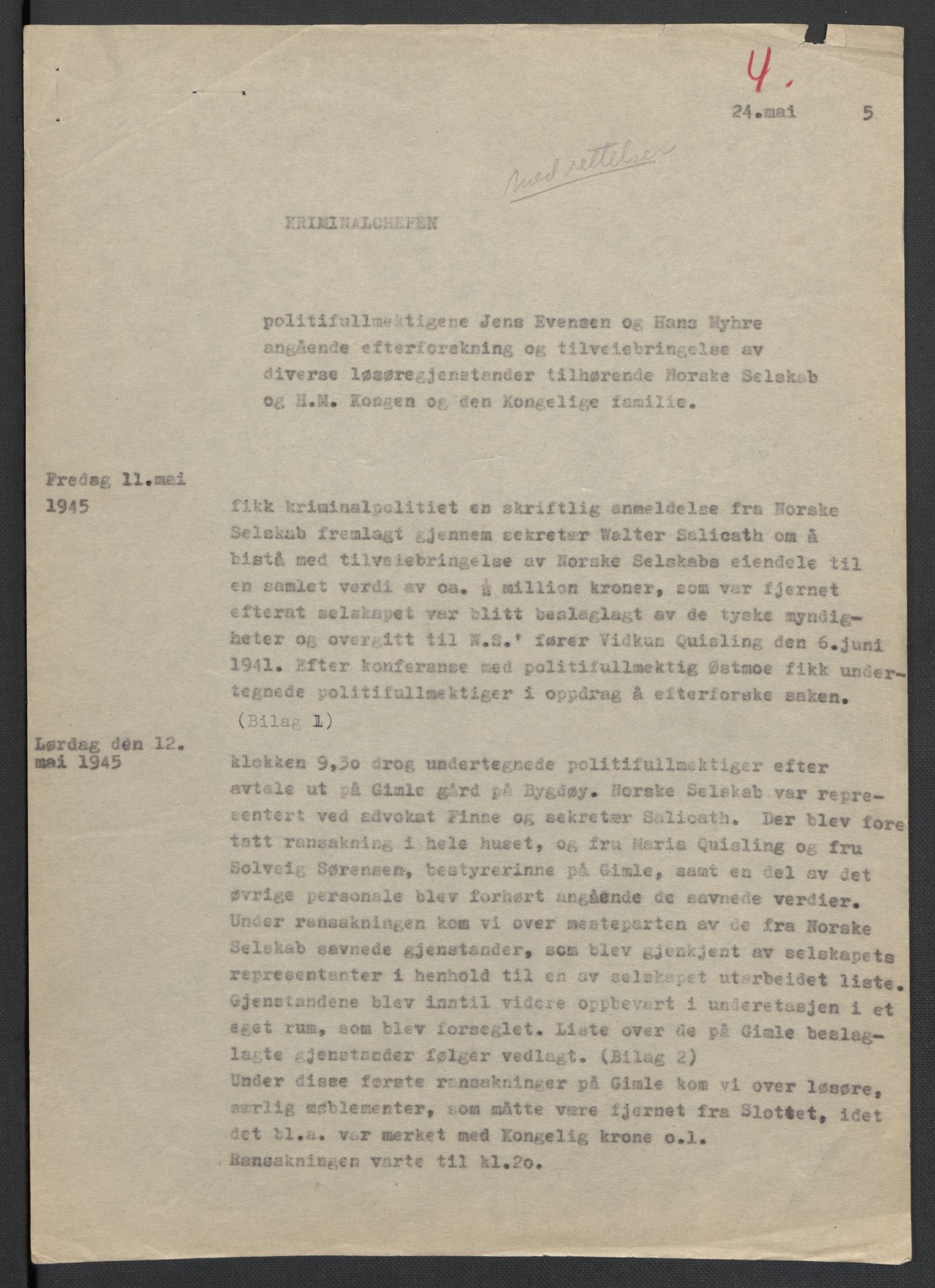 Landssvikarkivet, Oslo politikammer, AV/RA-S-3138-01/D/Da/L0003: Dnr. 29, 1945, p. 2595