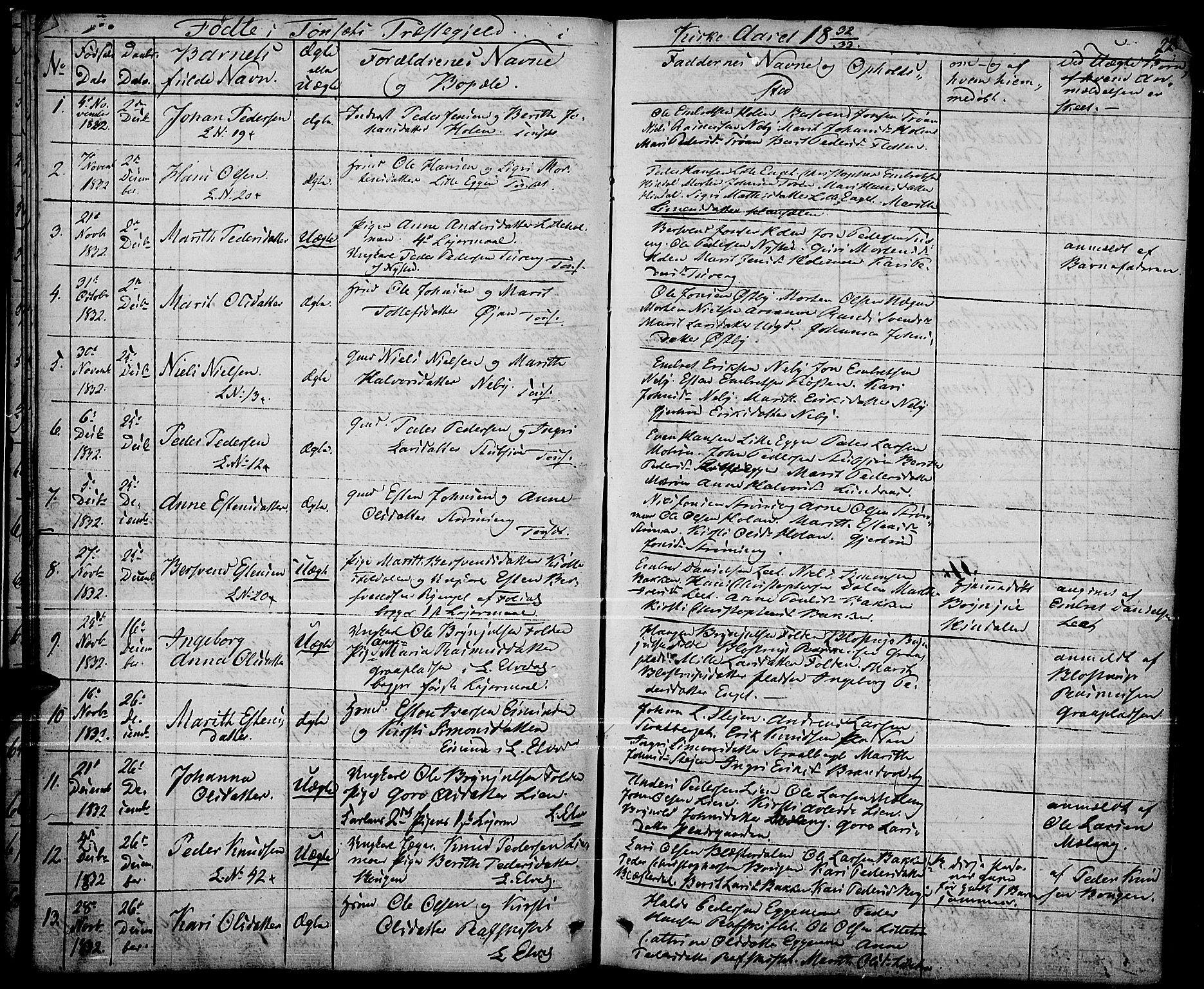 Tynset prestekontor, AV/SAH-PREST-058/H/Ha/Haa/L0019: Parish register (official) no. 19, 1829-1847, p. 22