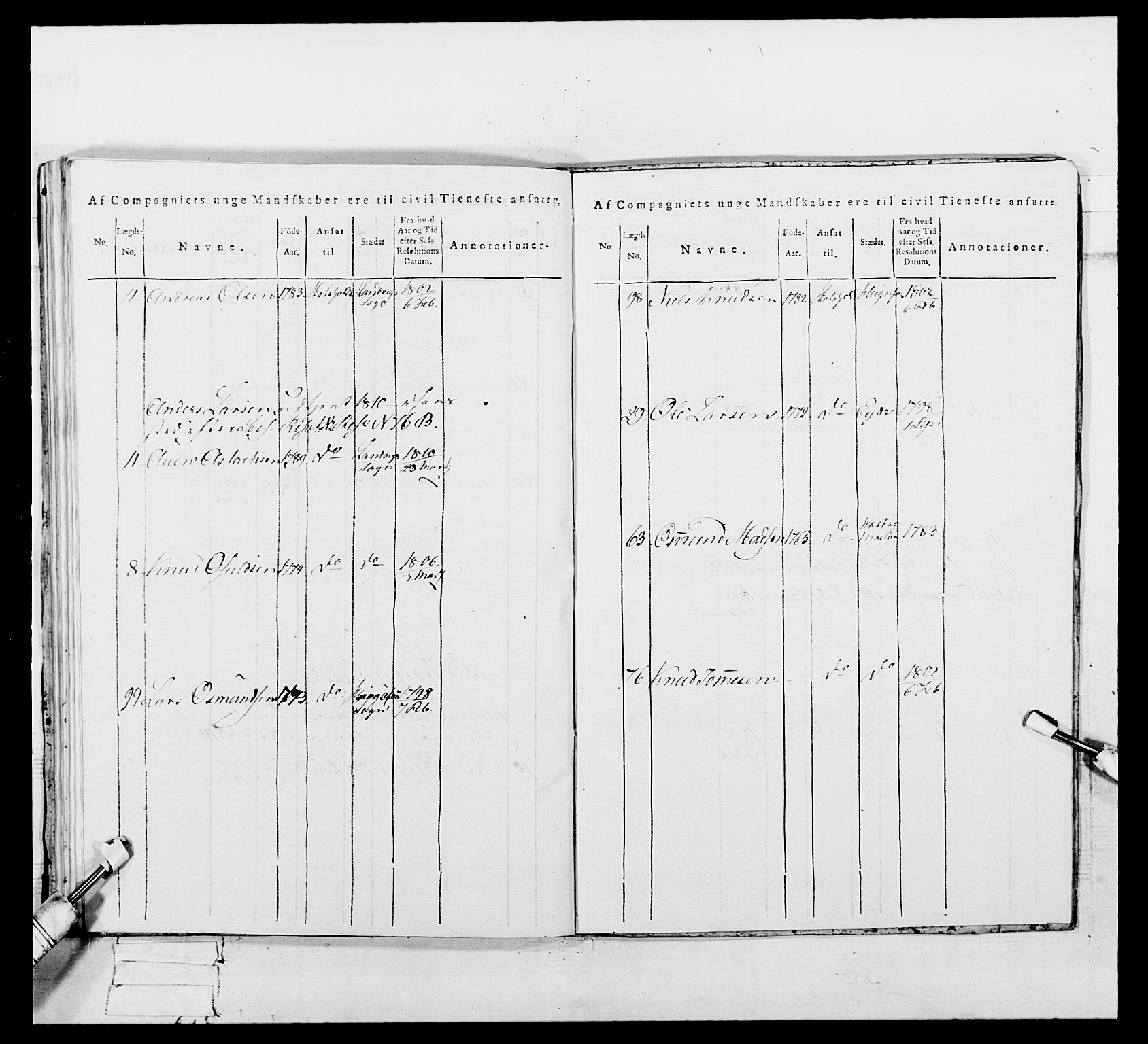 Generalitets- og kommissariatskollegiet, Det kongelige norske kommissariatskollegium, AV/RA-EA-5420/E/Eh/L0112: Vesterlenske nasjonale infanteriregiment, 1812, p. 285