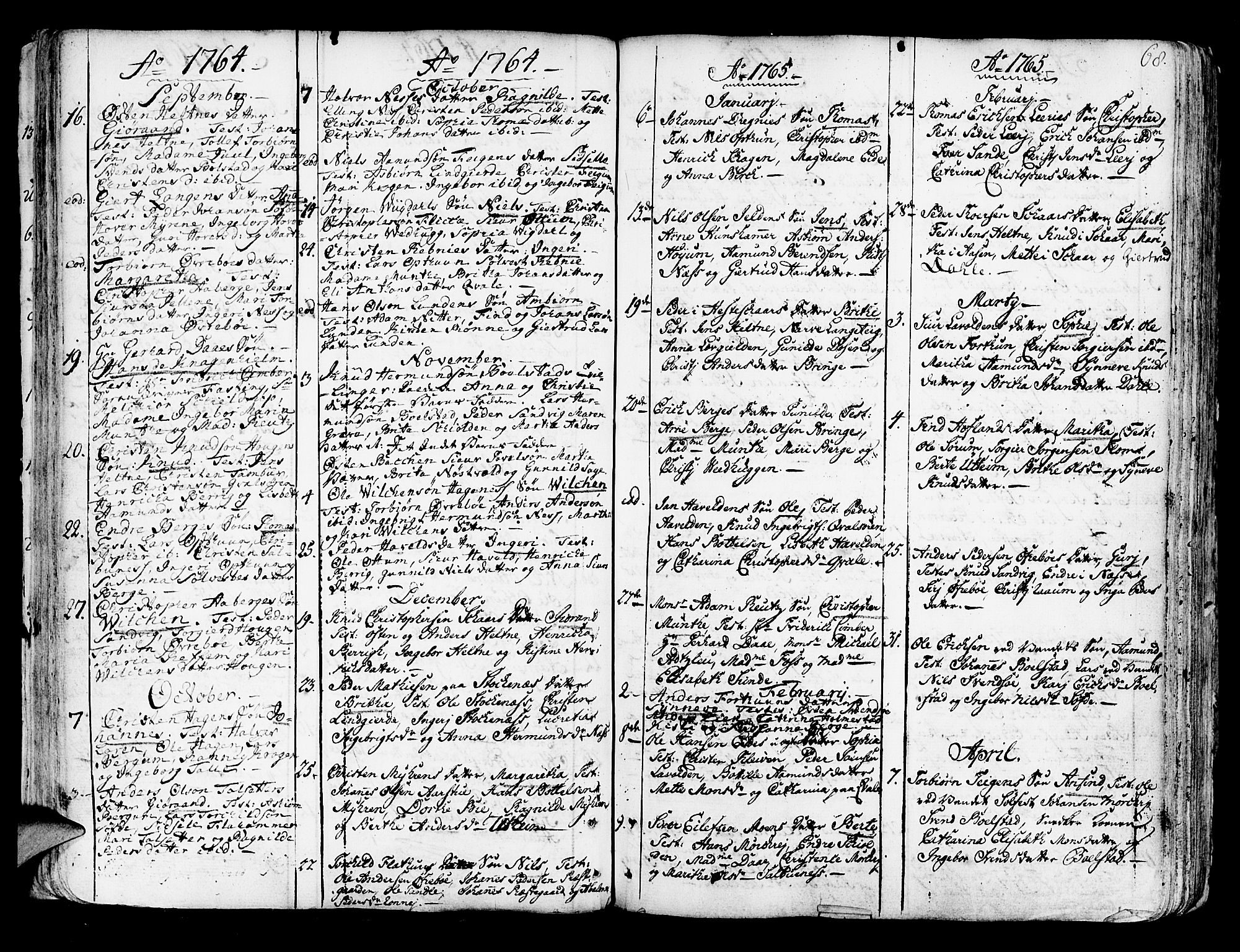 Luster sokneprestembete, SAB/A-81101/H/Haa/Haaa/L0001: Parish register (official) no. A 1, 1731-1803, p. 68