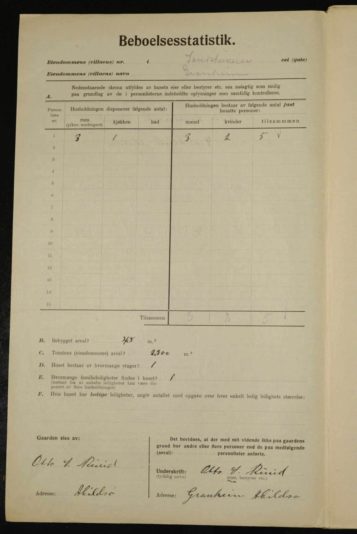 , Municipal Census 1923 for Aker, 1923, p. 44855