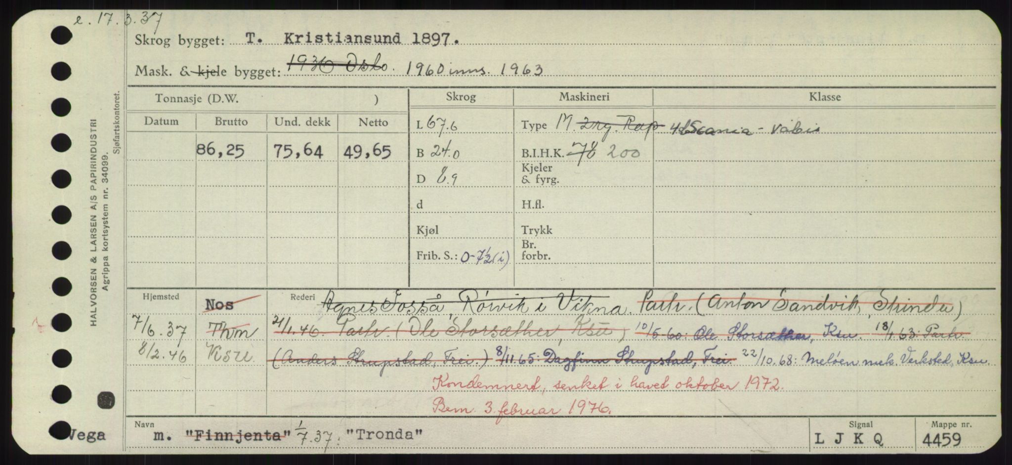 Sjøfartsdirektoratet med forløpere, Skipsmålingen, AV/RA-S-1627/H/Hd/L0039: Fartøy, Ti-Tø, p. 669