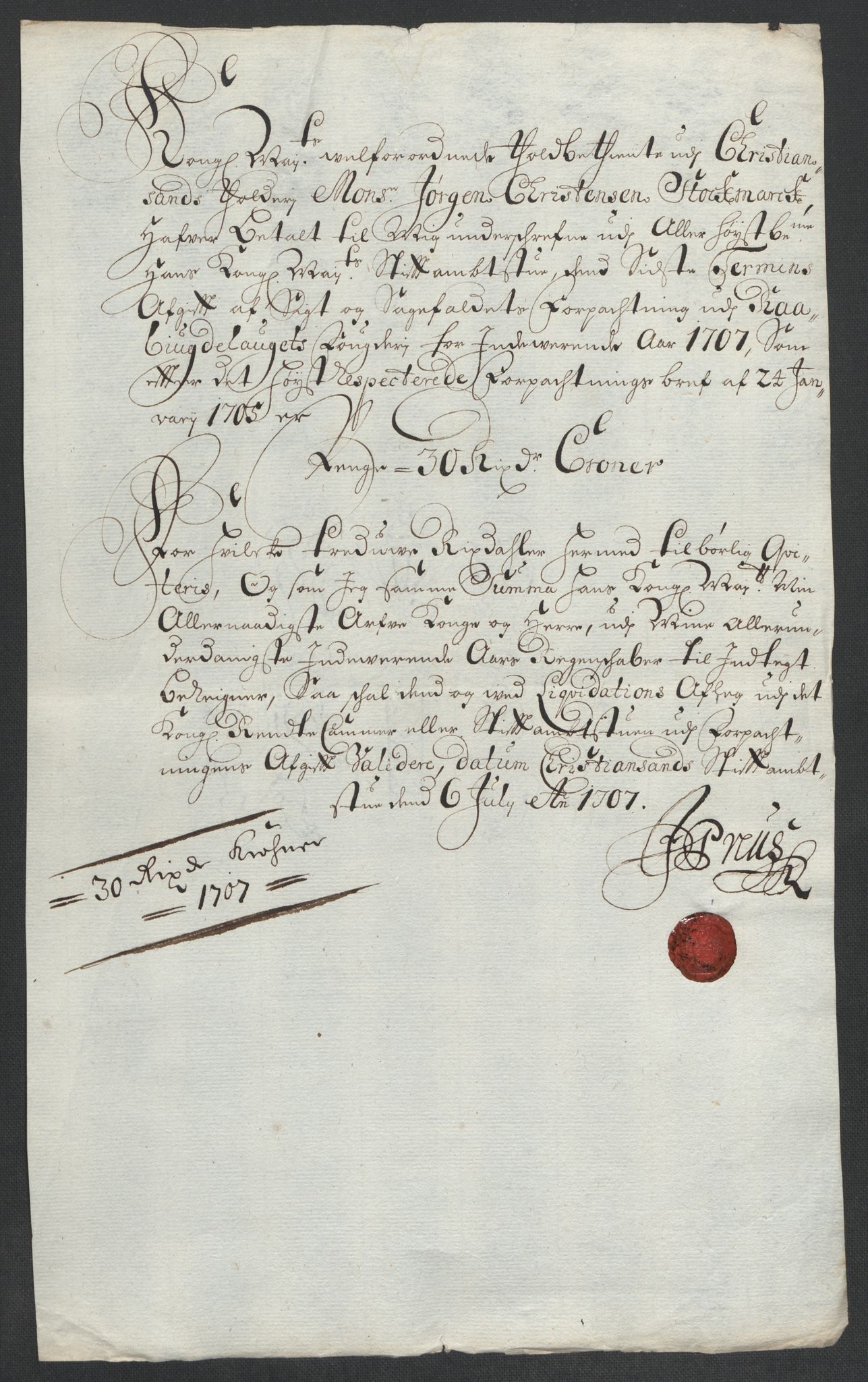 Rentekammeret inntil 1814, Reviderte regnskaper, Fogderegnskap, AV/RA-EA-4092/R40/L2448: Fogderegnskap Råbyggelag, 1706-1708, p. 284