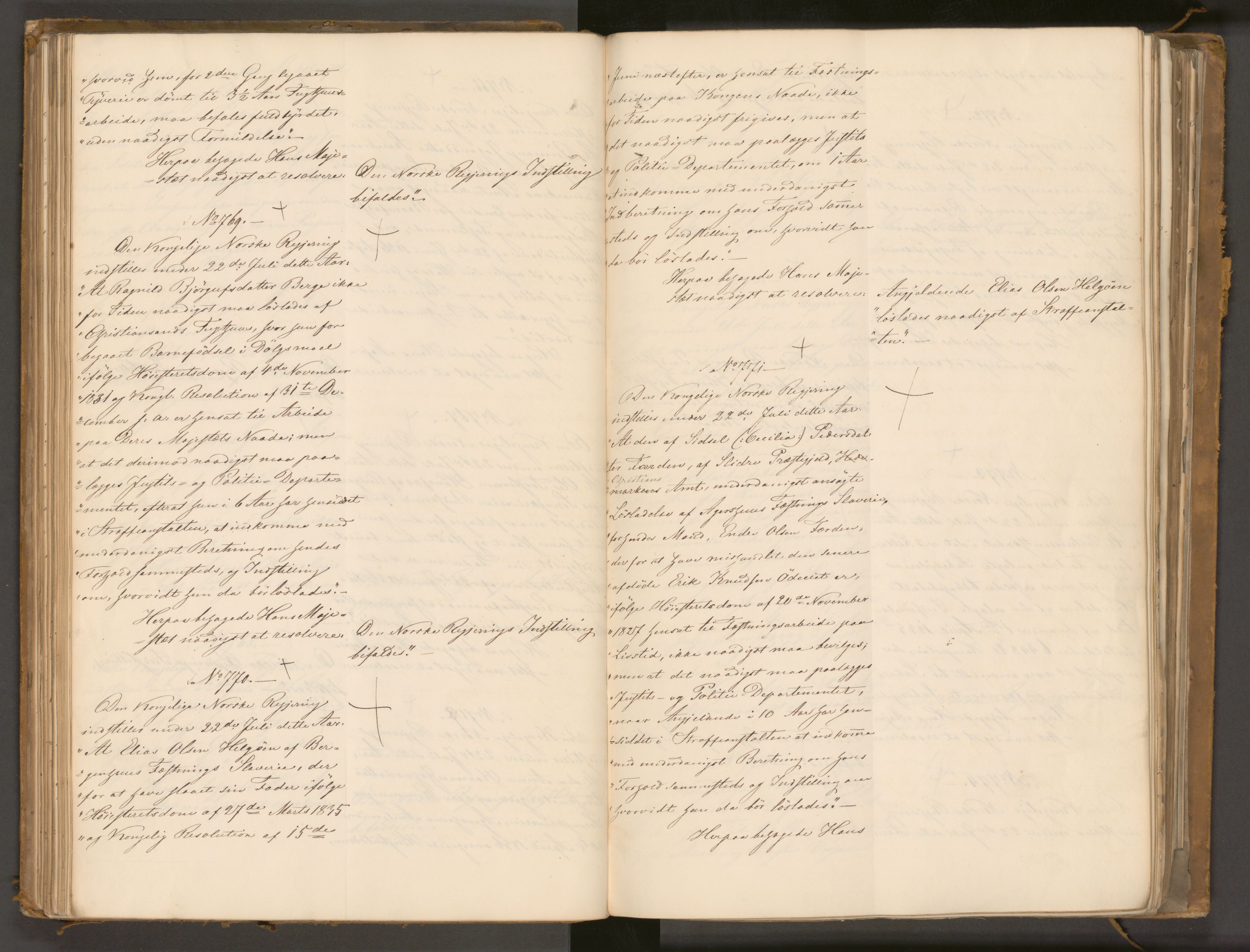 Statsrådssekretariatet, AV/RA-S-1001/A/Ab/L0043: Kgl. res. nr. 632-1192, 2. halvår, 1836