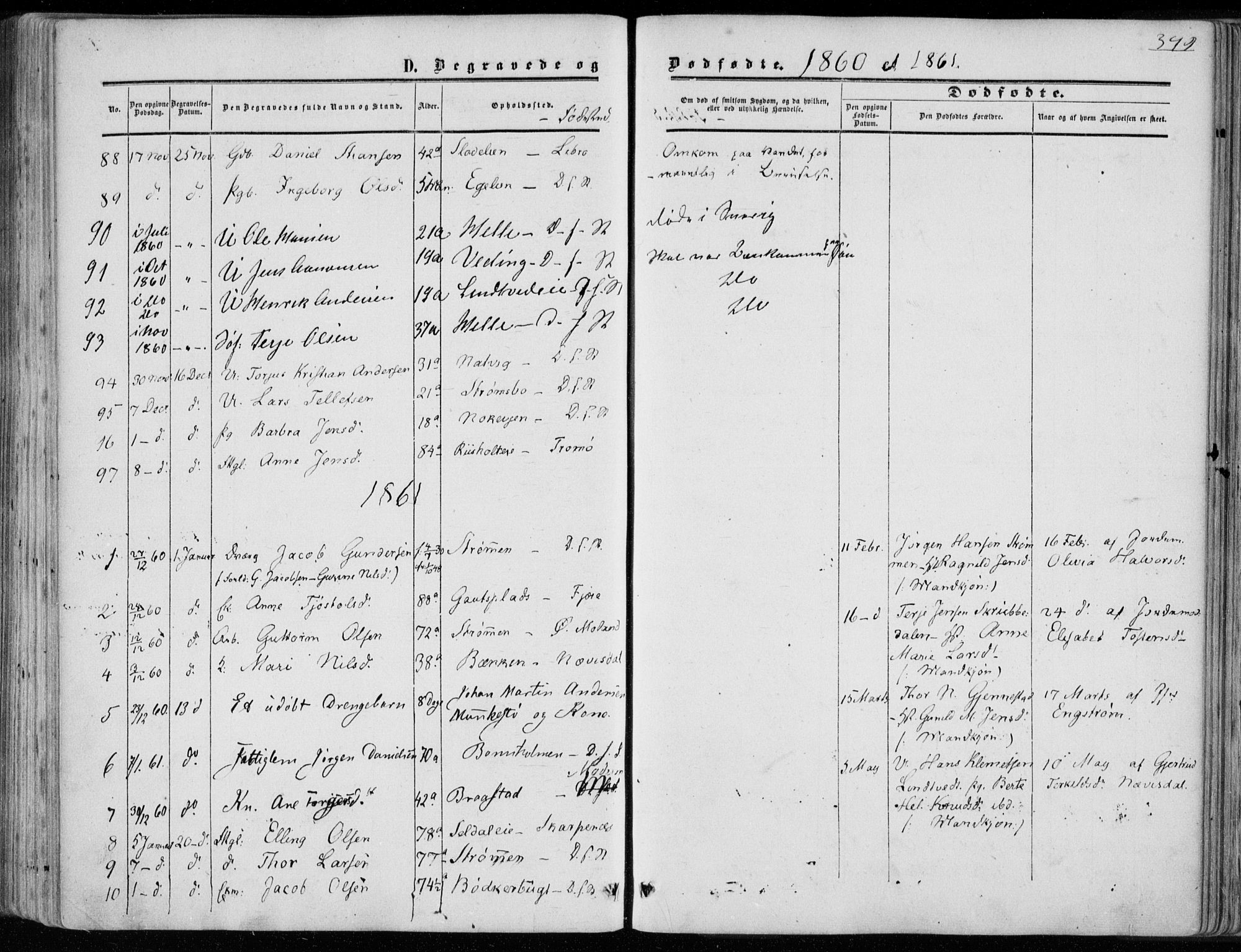 Øyestad sokneprestkontor, SAK/1111-0049/F/Fa/L0015: Parish register (official) no. A 15, 1857-1873, p. 349