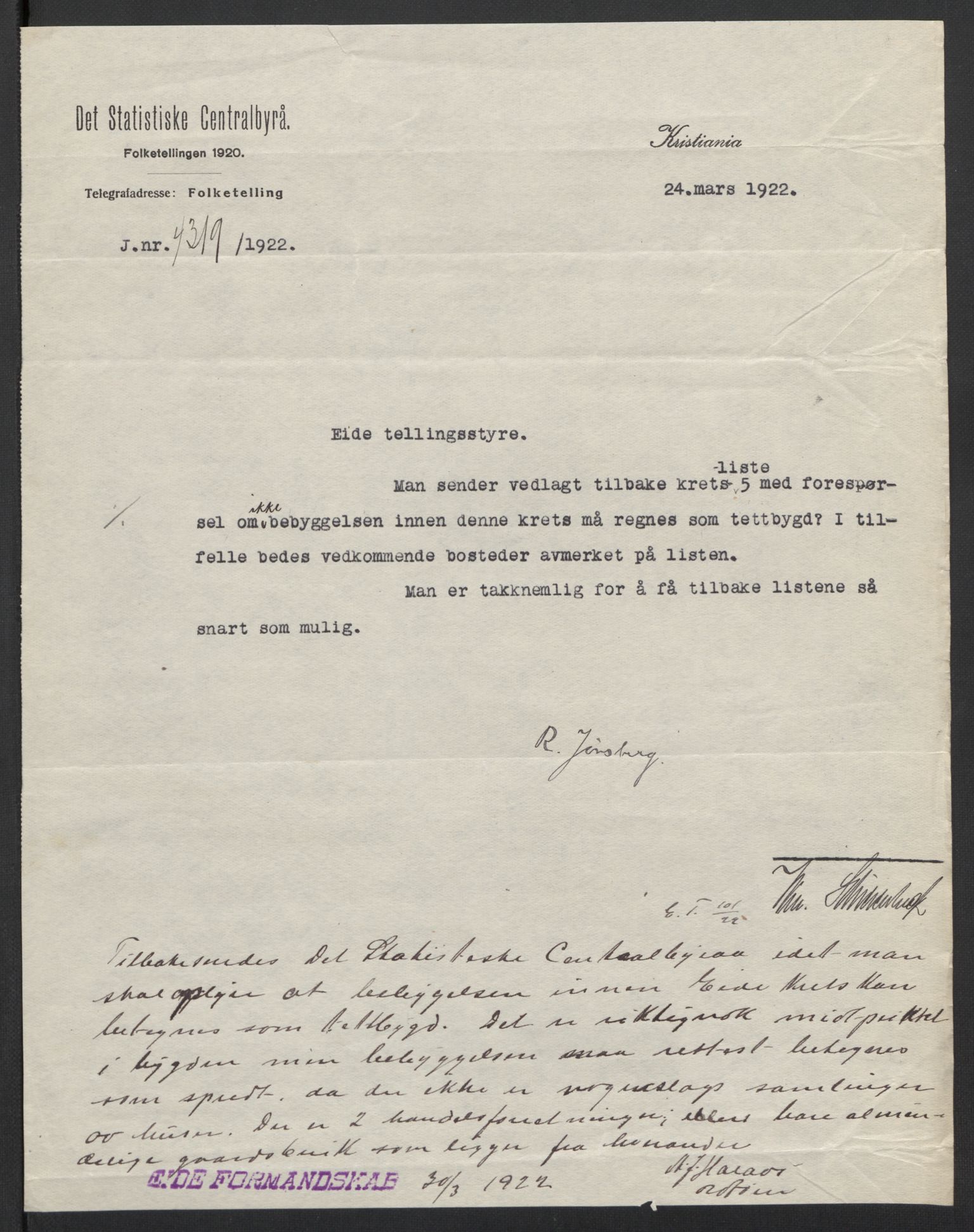 SAT, 1920 census for Eid, 1920, p. 3