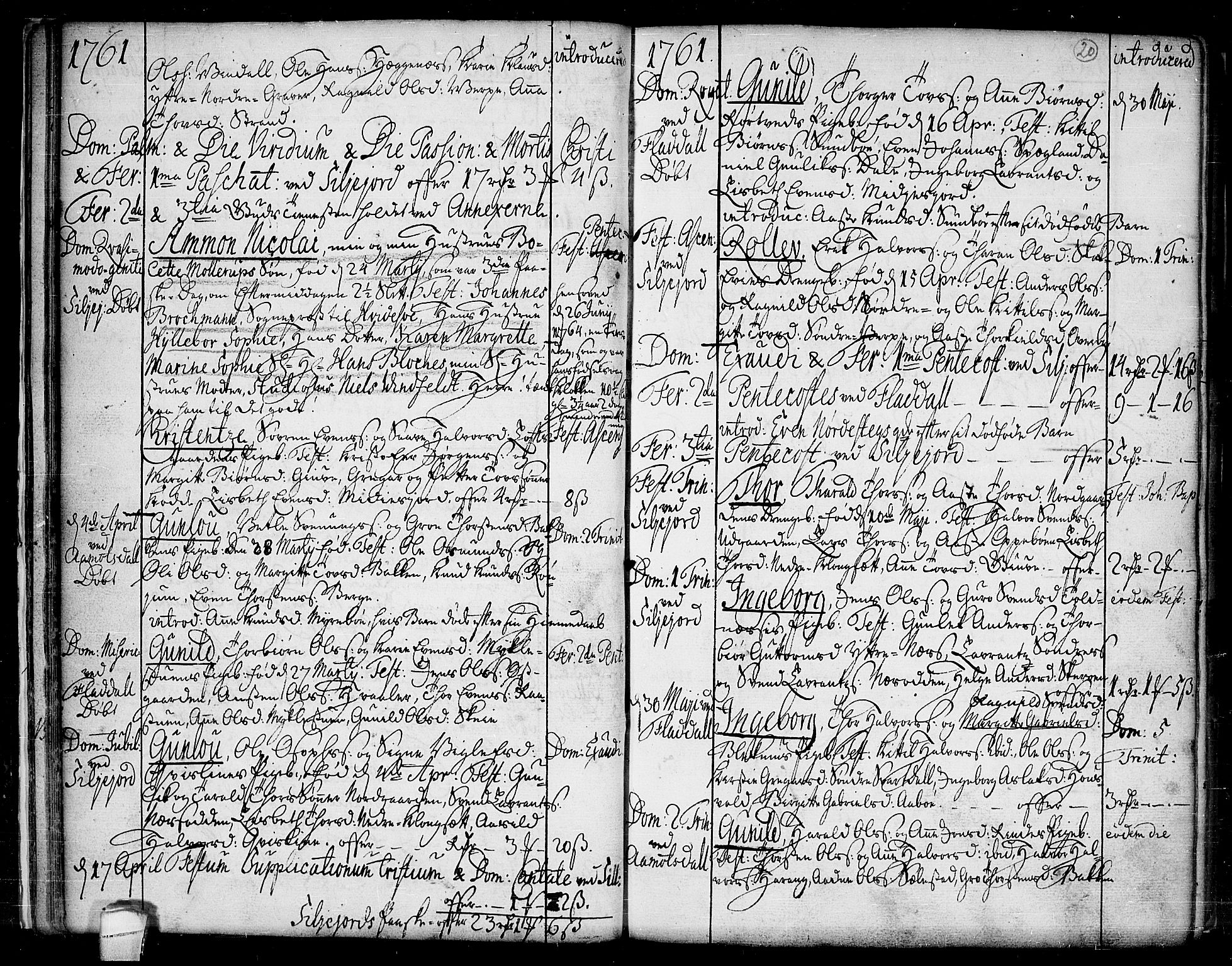 Seljord kirkebøker, AV/SAKO-A-20/F/Fa/L0007: Parish register (official) no. I 7, 1755-1800, p. 20