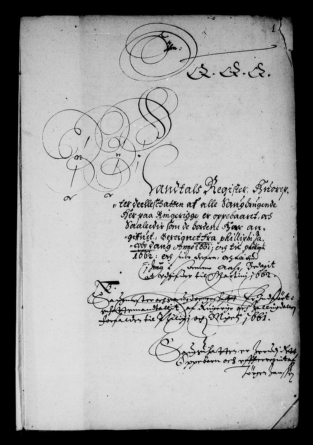 Rentekammeret inntil 1814, Reviderte regnskaper, Stiftamtstueregnskaper, Landkommissariatet på Akershus og Akershus stiftamt, AV/RA-EA-5869/R/Ra/L0011: Landkommissariatet på Akershus, 1661-1662