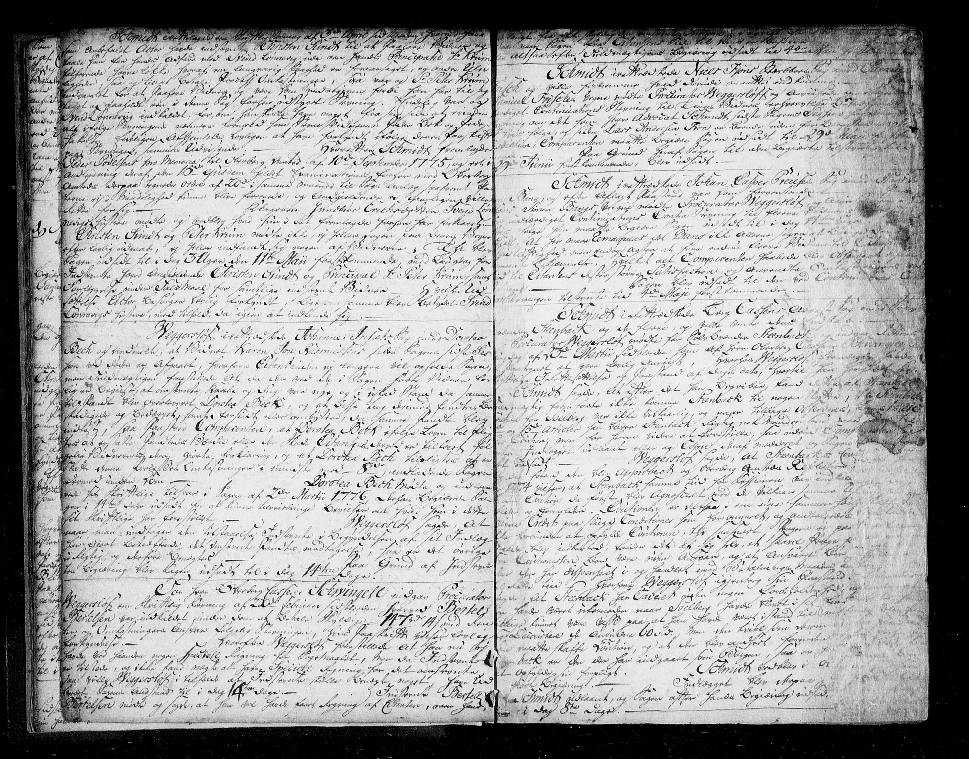 Kongsberg byfogd, AV/SAKO-A-84/F/Fa/L0012: Tingbok, 1776-1784, p. 10