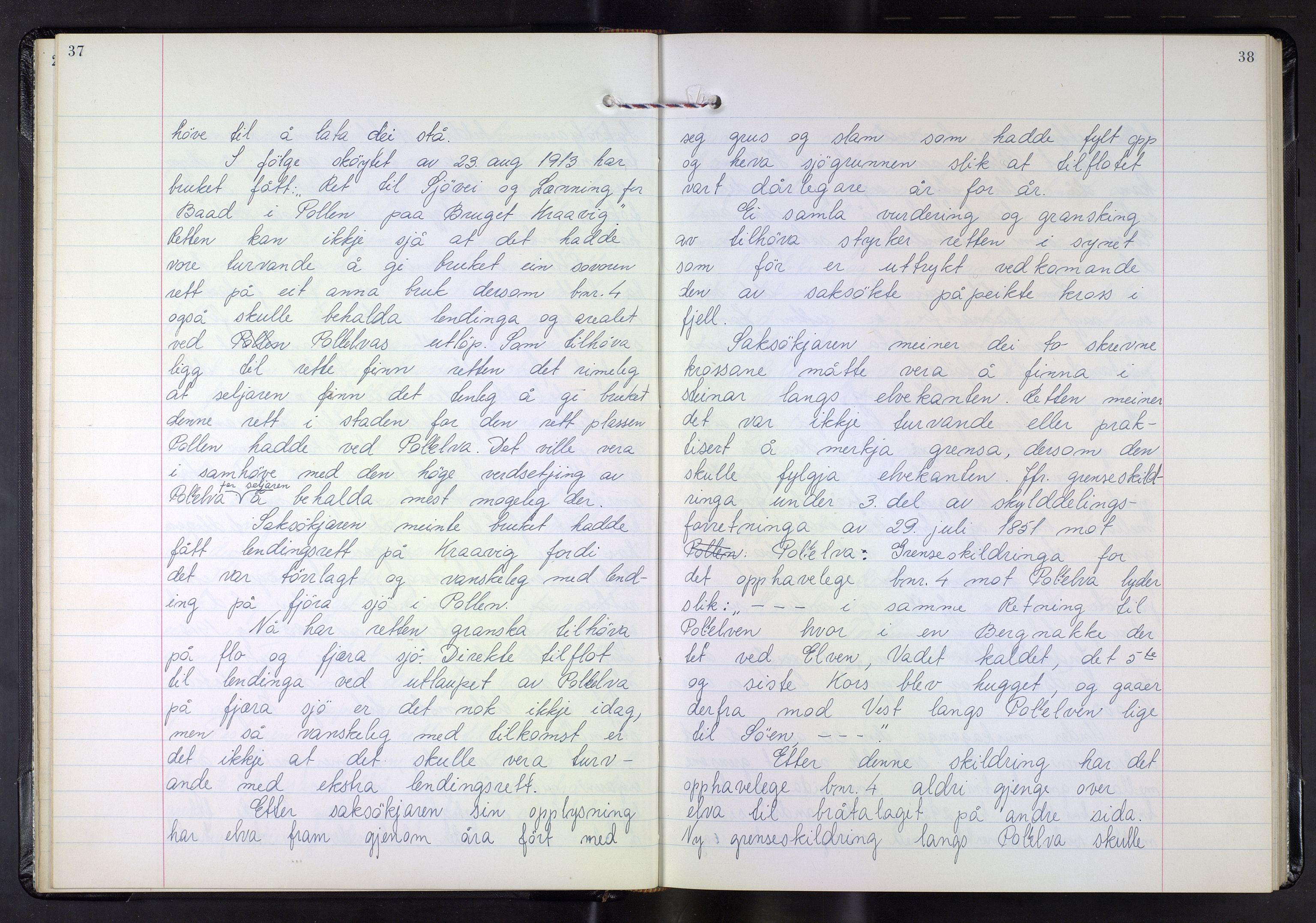 Hordaland jordskiftedøme - III Midhordland jordskiftedistrikt, AV/SAB-A-7001/A/Aa/L0037: Forhandlingsprotokoll, 1965-1970, p. 37-38