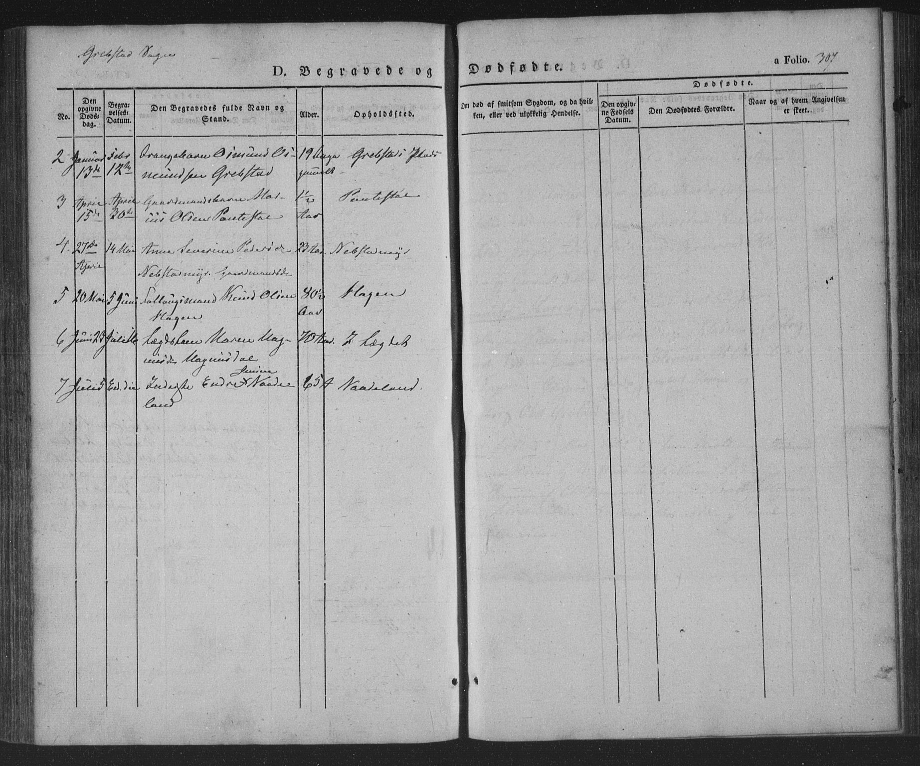 Søgne sokneprestkontor, AV/SAK-1111-0037/F/Fa/Fab/L0009: Parish register (official) no. A 9, 1838-1853, p. 307