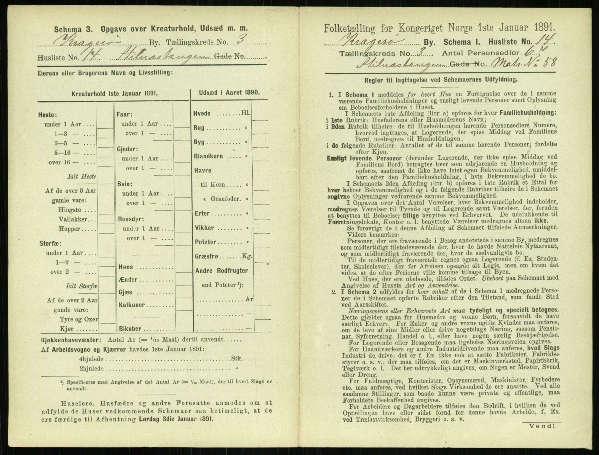 RA, 1891 census for 0801 Kragerø, 1891, p. 362