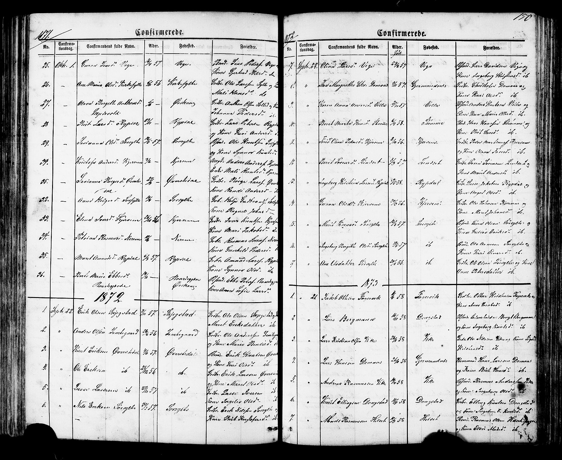 Ministerialprotokoller, klokkerbøker og fødselsregistre - Møre og Romsdal, SAT/A-1454/541/L0547: Parish register (copy) no. 541C02, 1867-1921, p. 150