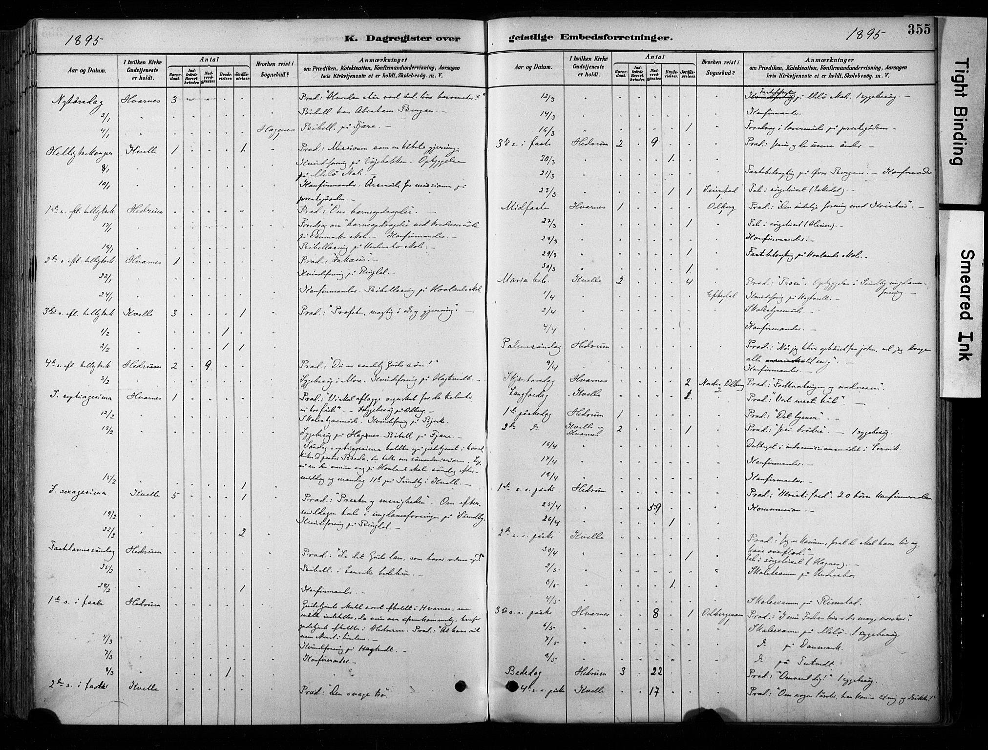 Hedrum kirkebøker, SAKO/A-344/F/Fa/L0009: Parish register (official) no. I 9, 1881-1903, p. 355